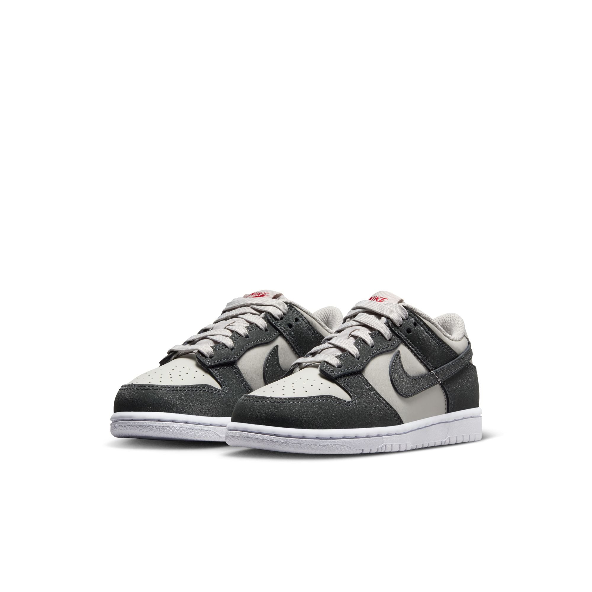 KIDS NIKE DUNK LOW HF PS (LT IRON ORE/ANTHRACITE/WHITE/GYM RED)