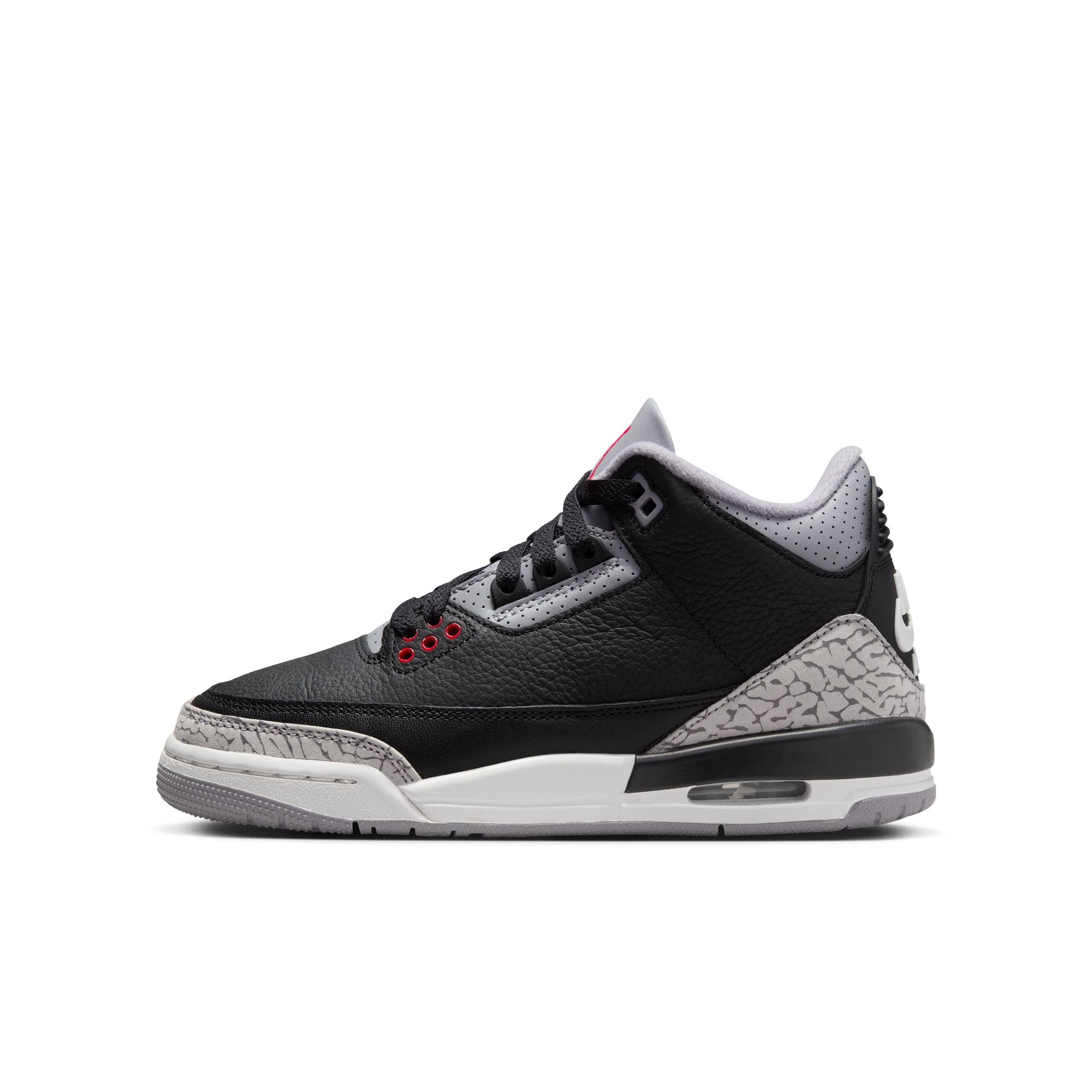 KID'S AIR JORDAN 3 RETRO GS (BLACK CEMENT)