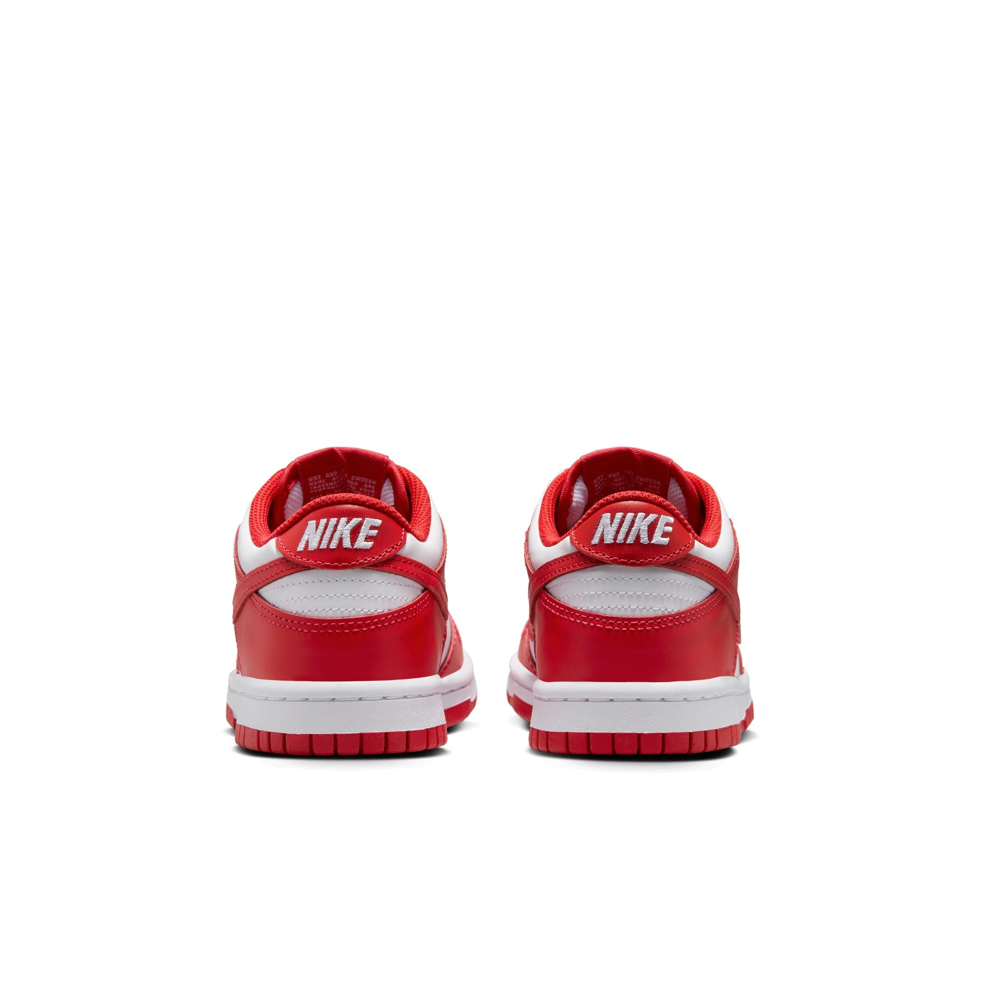 KIDS NIKE DUNK LOW GS (WHITE/UNIVERSITY RED)