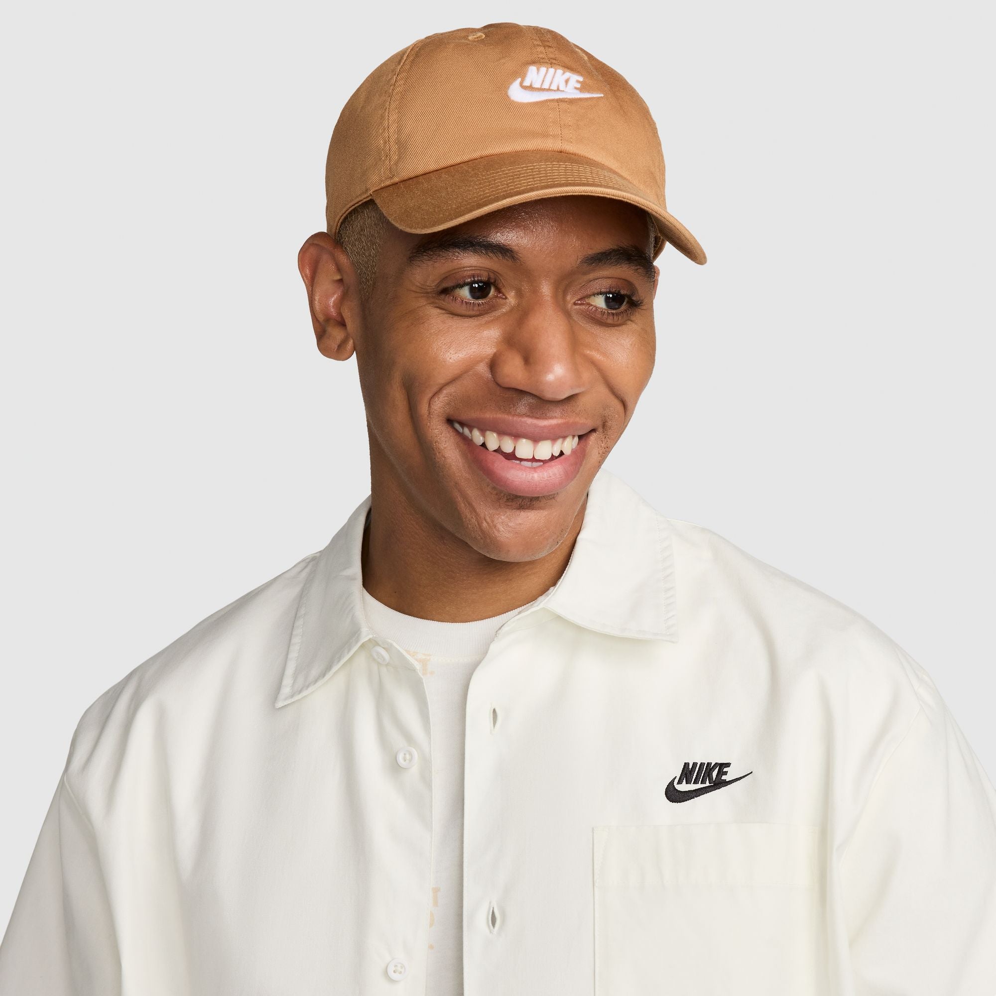 NIKE CLUB HAT (FLAX/WHITE)