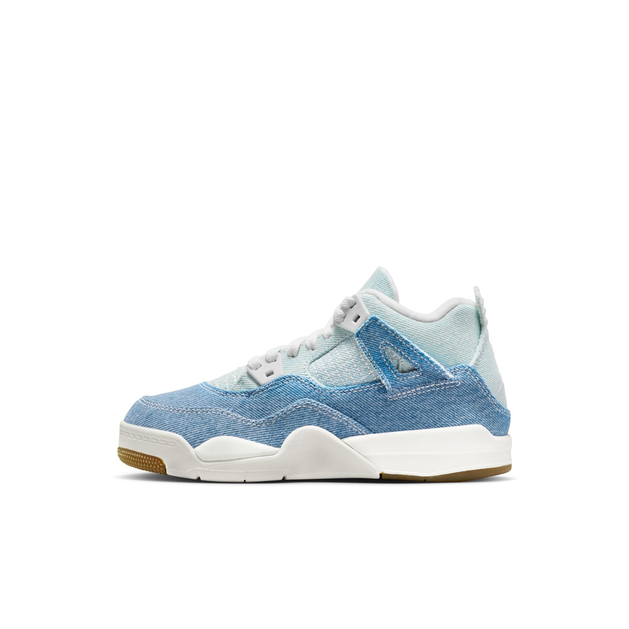 KIDS JORDAN 4 RETRO DENIM PS (WORN BLUE)