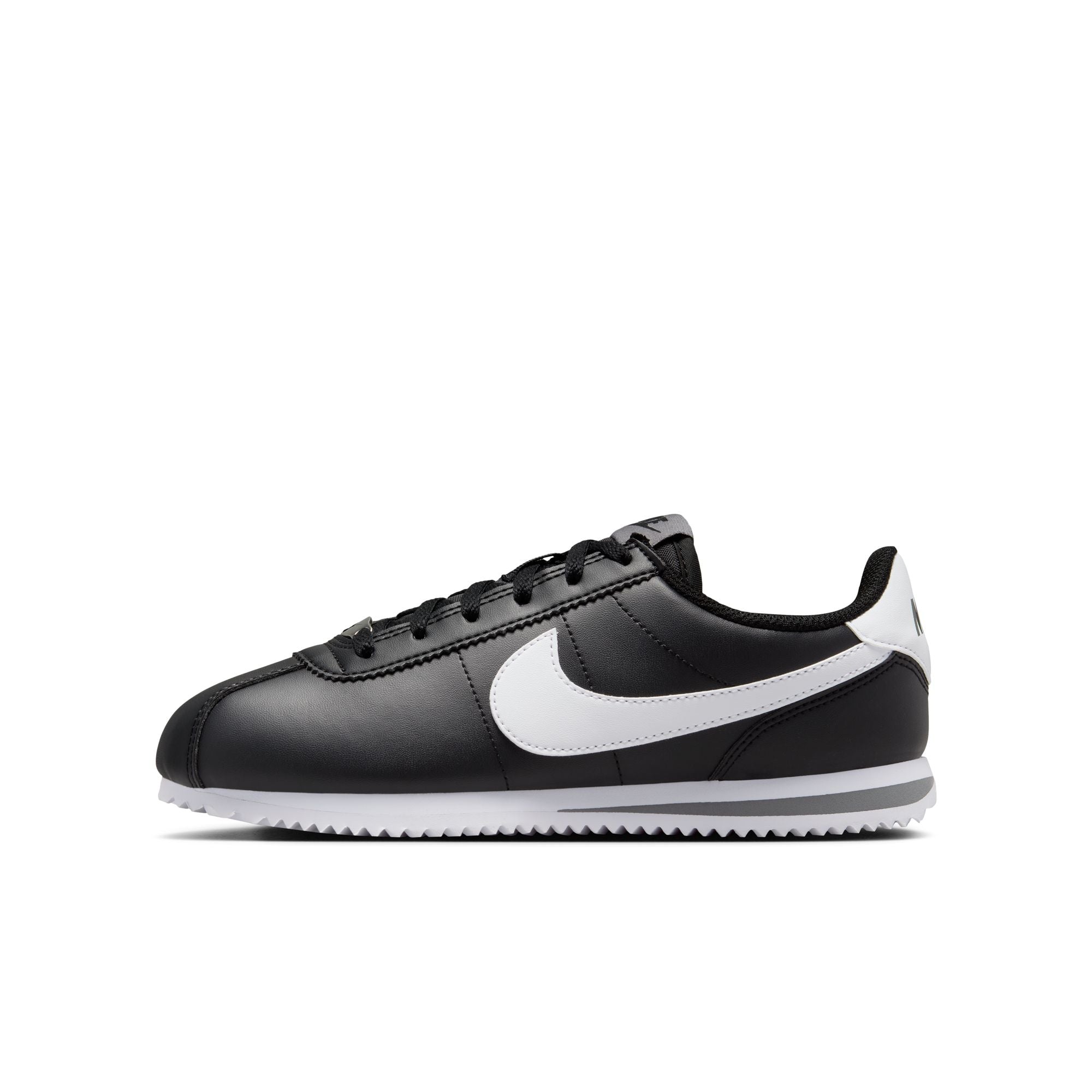 KIDS NIKE CORTEZ GS (BLACK/WHITE/COOL GREY)