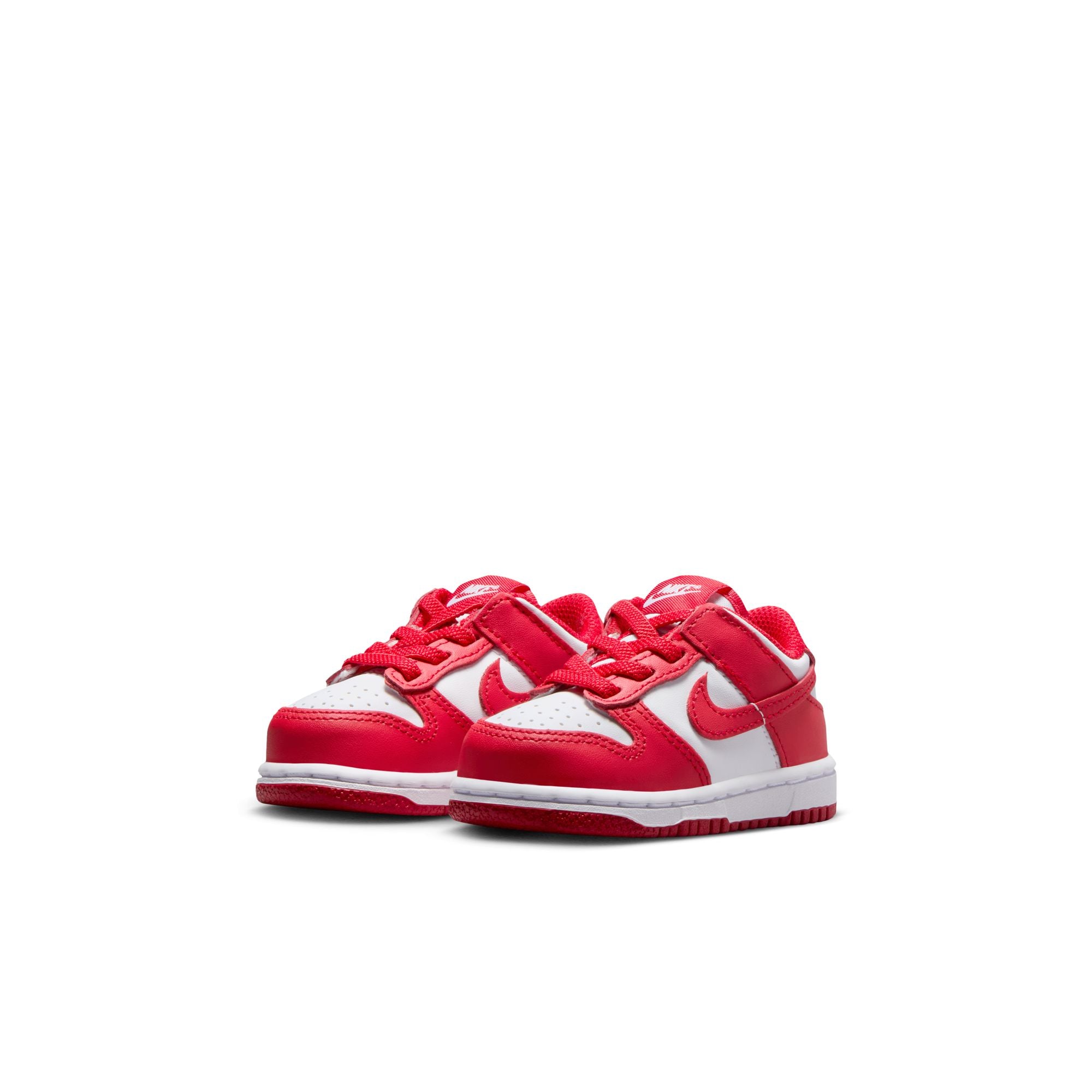 KIDS NIKE DUNK LOW TDE (WHITE/UNIVERSITY RED)