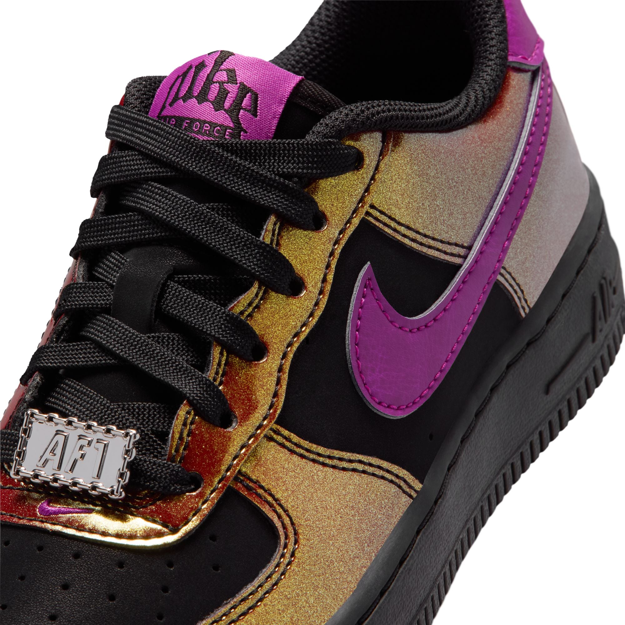KIDS AIR FORCE 1 LV8 4 GS (BLACK/BOLD BERRY)