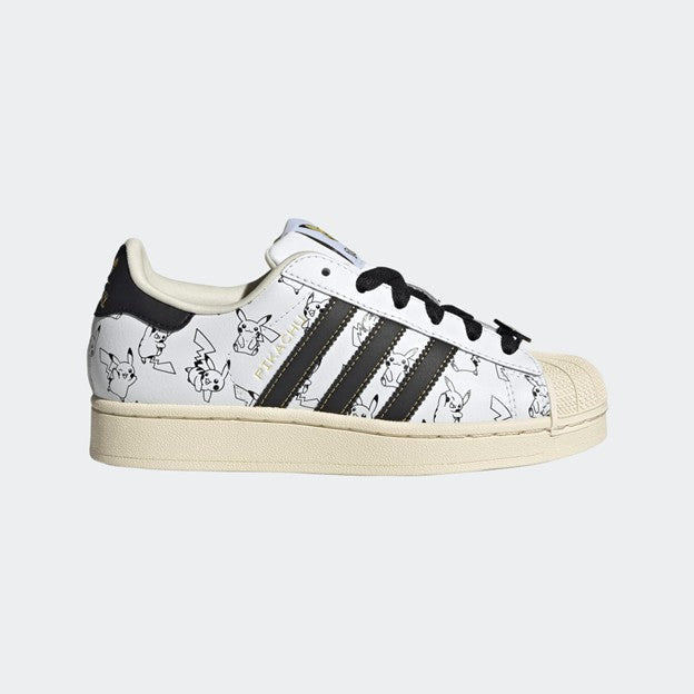 KIDS POKÉMON X ADIDAS SUPERSTAR II J PIKACHU (WHITE/BLACK)