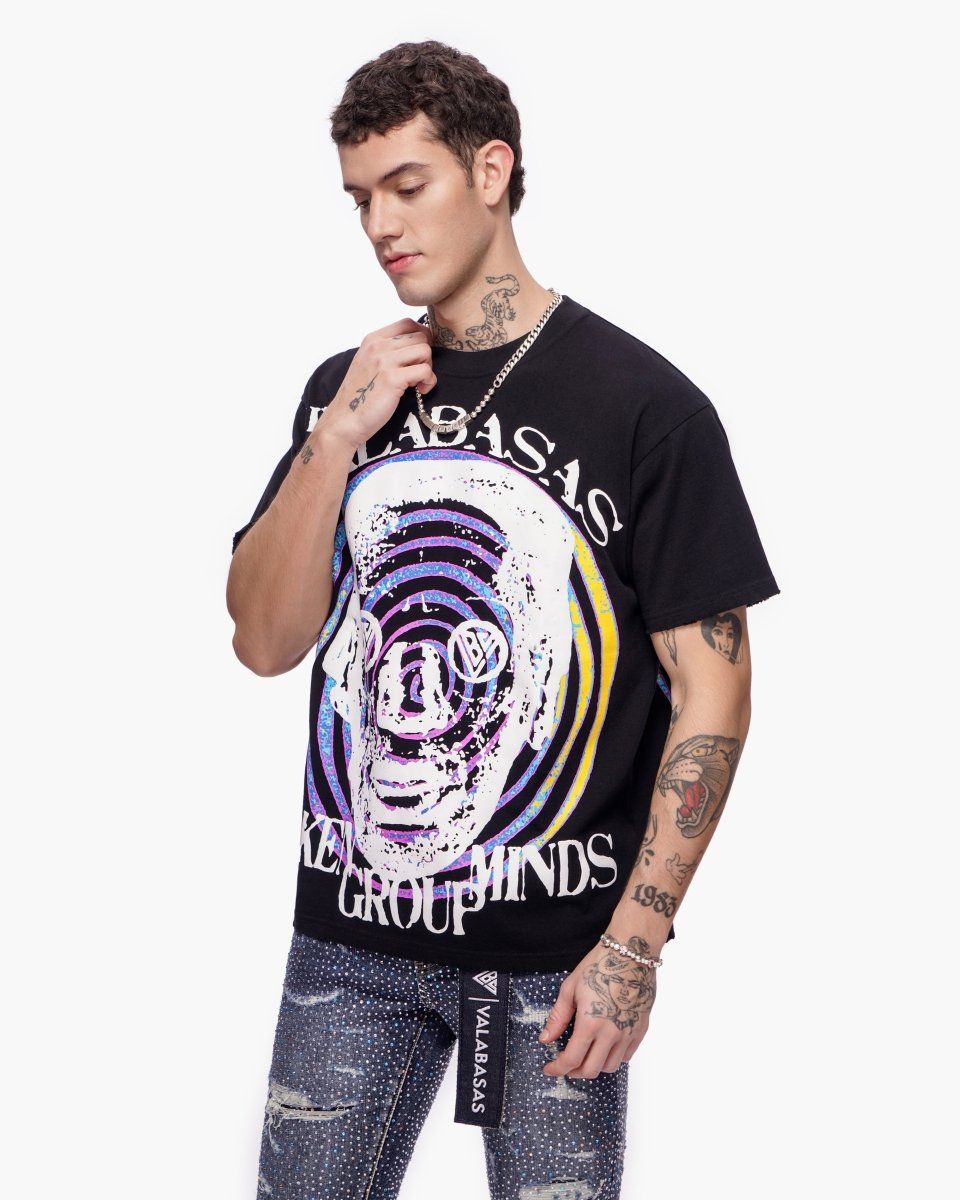 MENS VALABASAS AWOKEN MINDS SHIRT (BLACK)