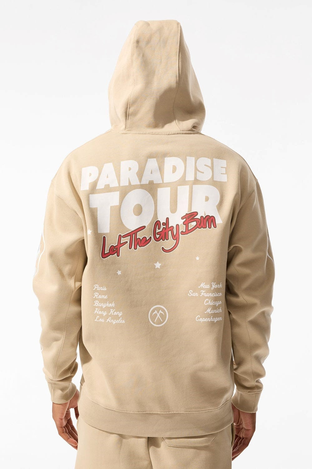 MENS JORDAN CRAIG PARADISE TOUR PULLOVER HOODIE (SAND)