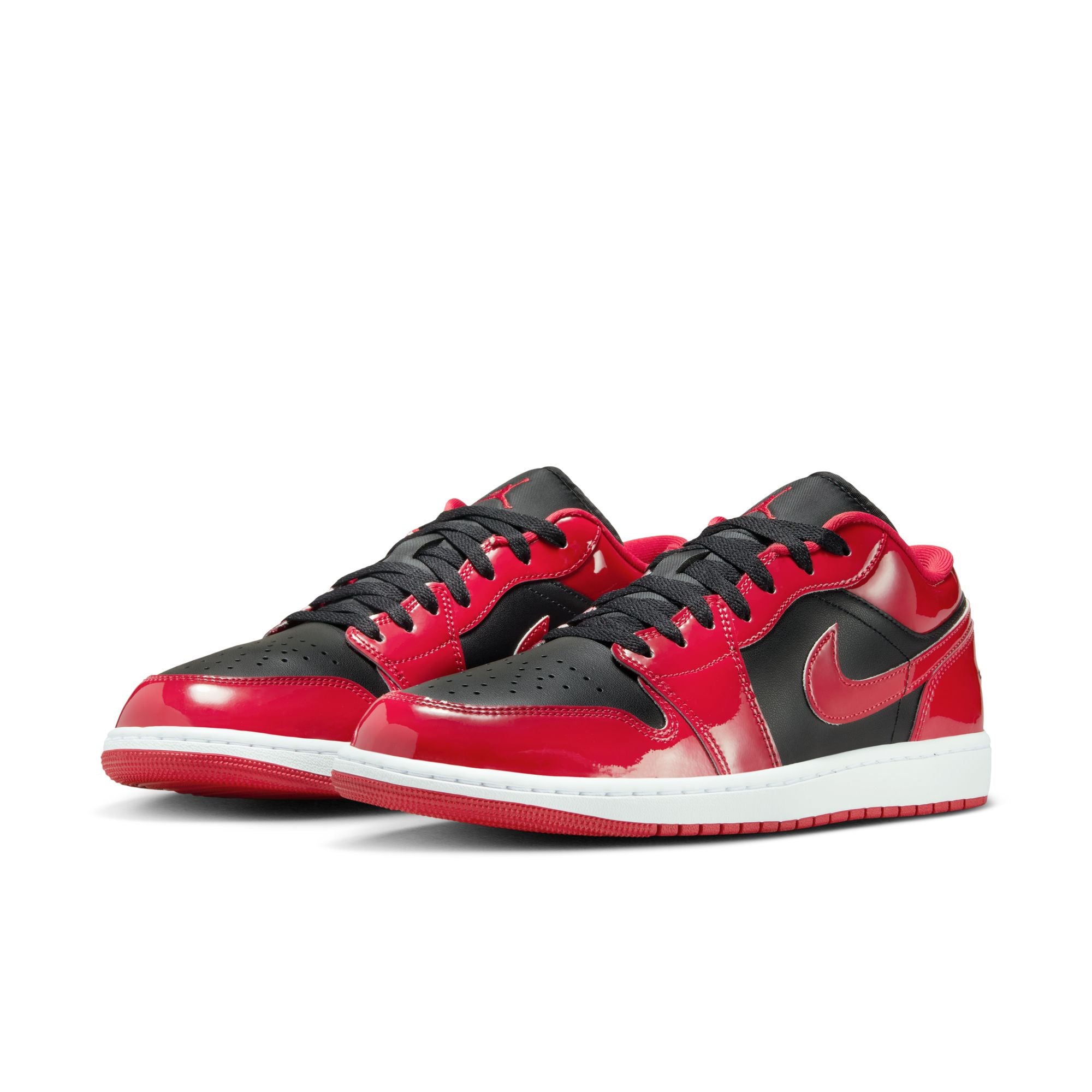 MENS AIR JORDAN 1 LOW SE (BLACK/VARSITY RED/WHITE)
