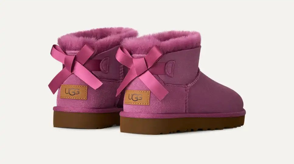 WOMENS UGG ULTRA MINI BAILEY BOW (DARK WINTERBERRY)