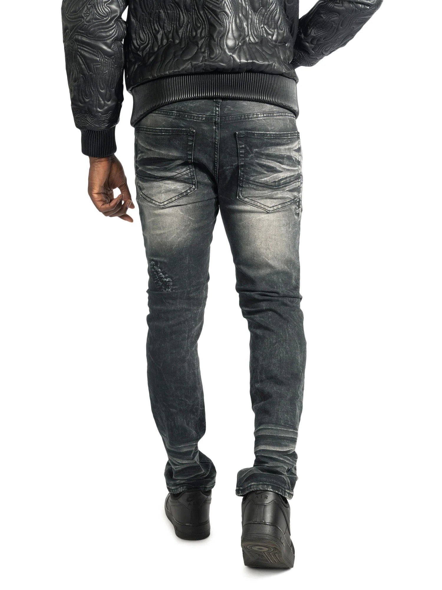 MENS MAKOBI LORENZO JEAN (BLACK WASH)