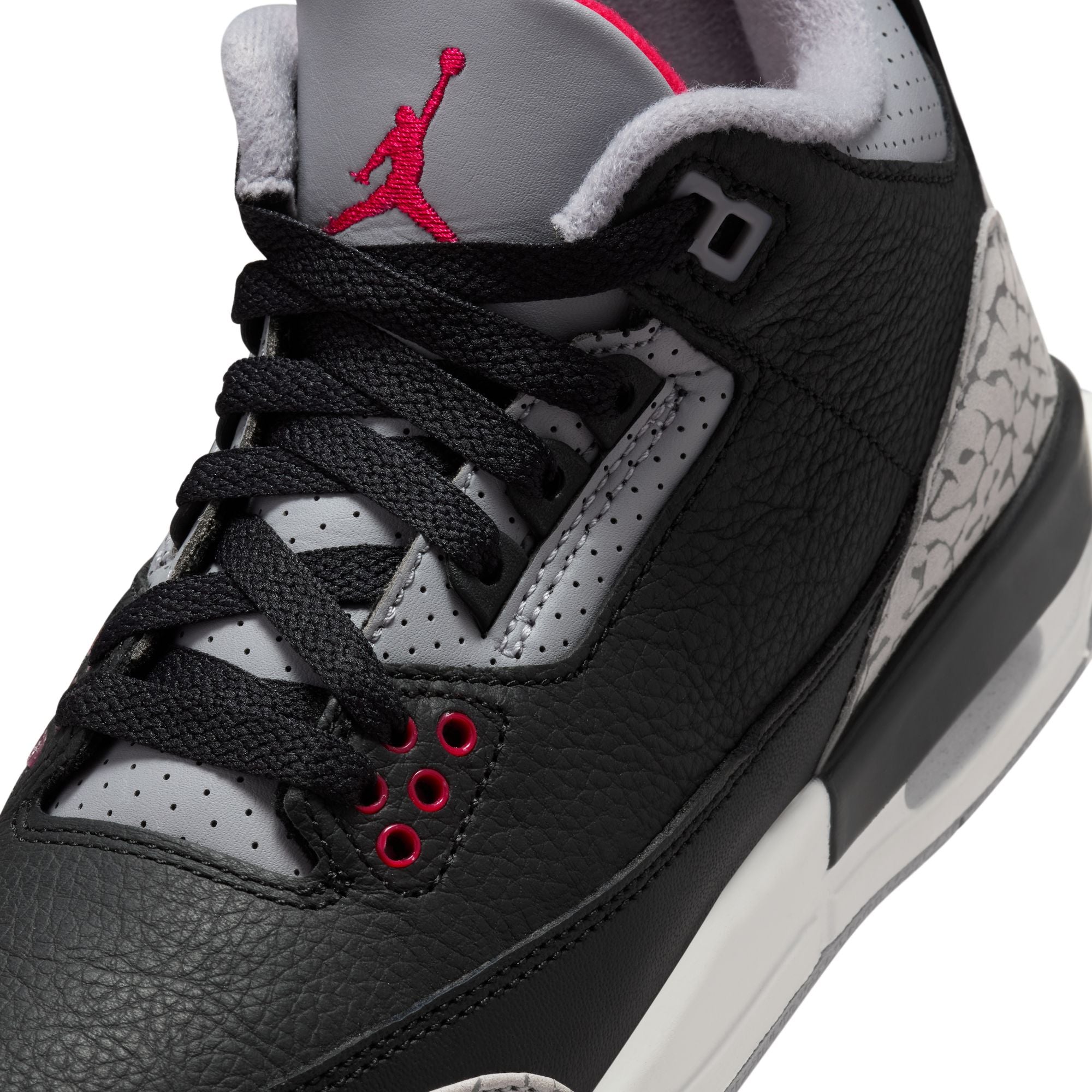 KID'S AIR JORDAN 3 RETRO GS (BLACK CEMENT)