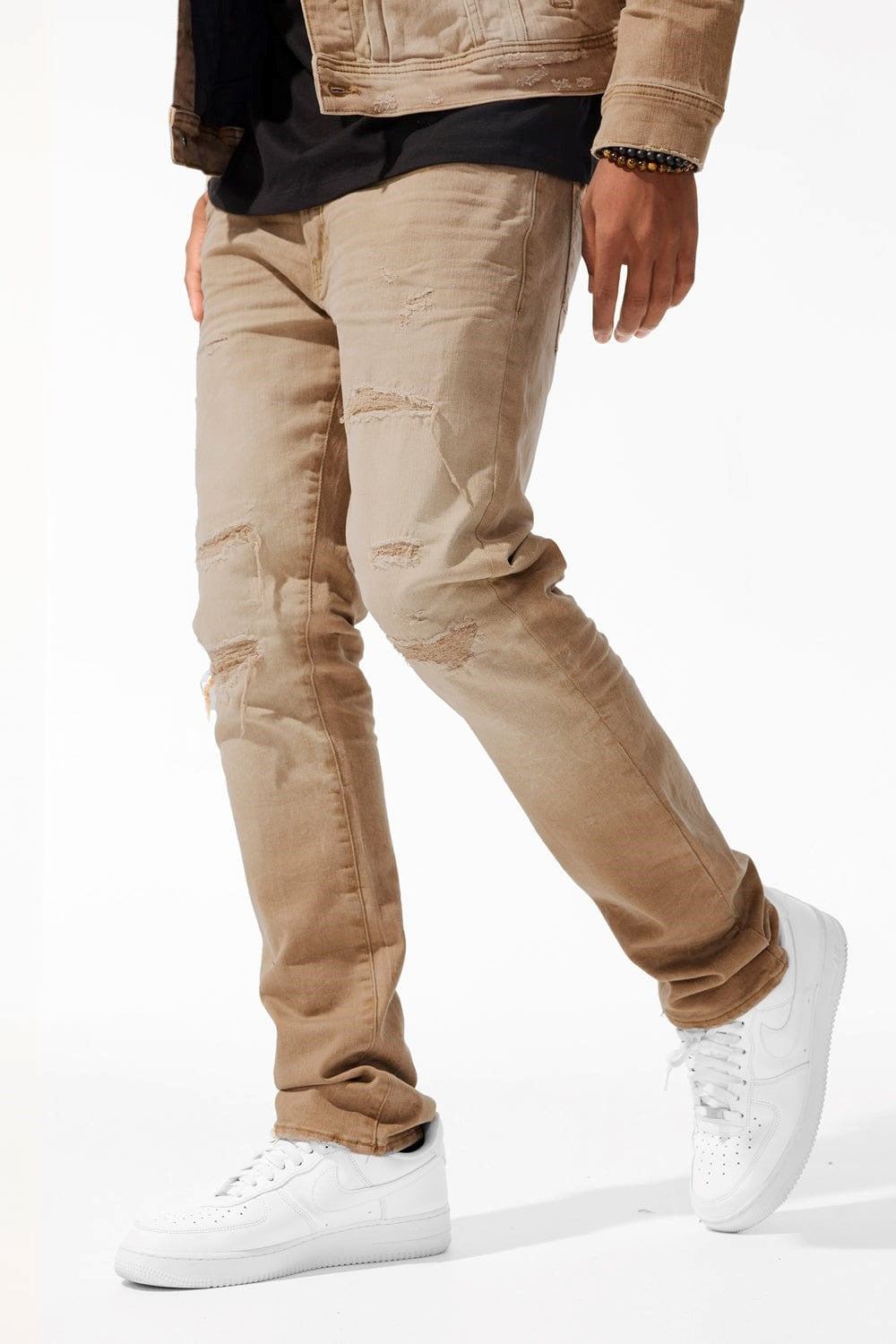 MENS JORDAN CRAIG COLLINS FIT MEADOWLANDS DENIM (CAMEL)