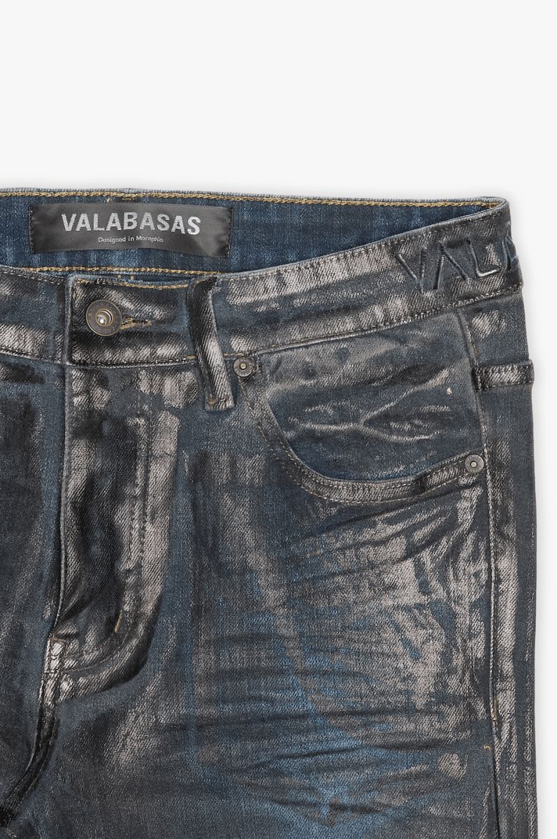 MENS VALABASAS "MR.FLEX" JEAN (DIRTY INDIGO WAXED)