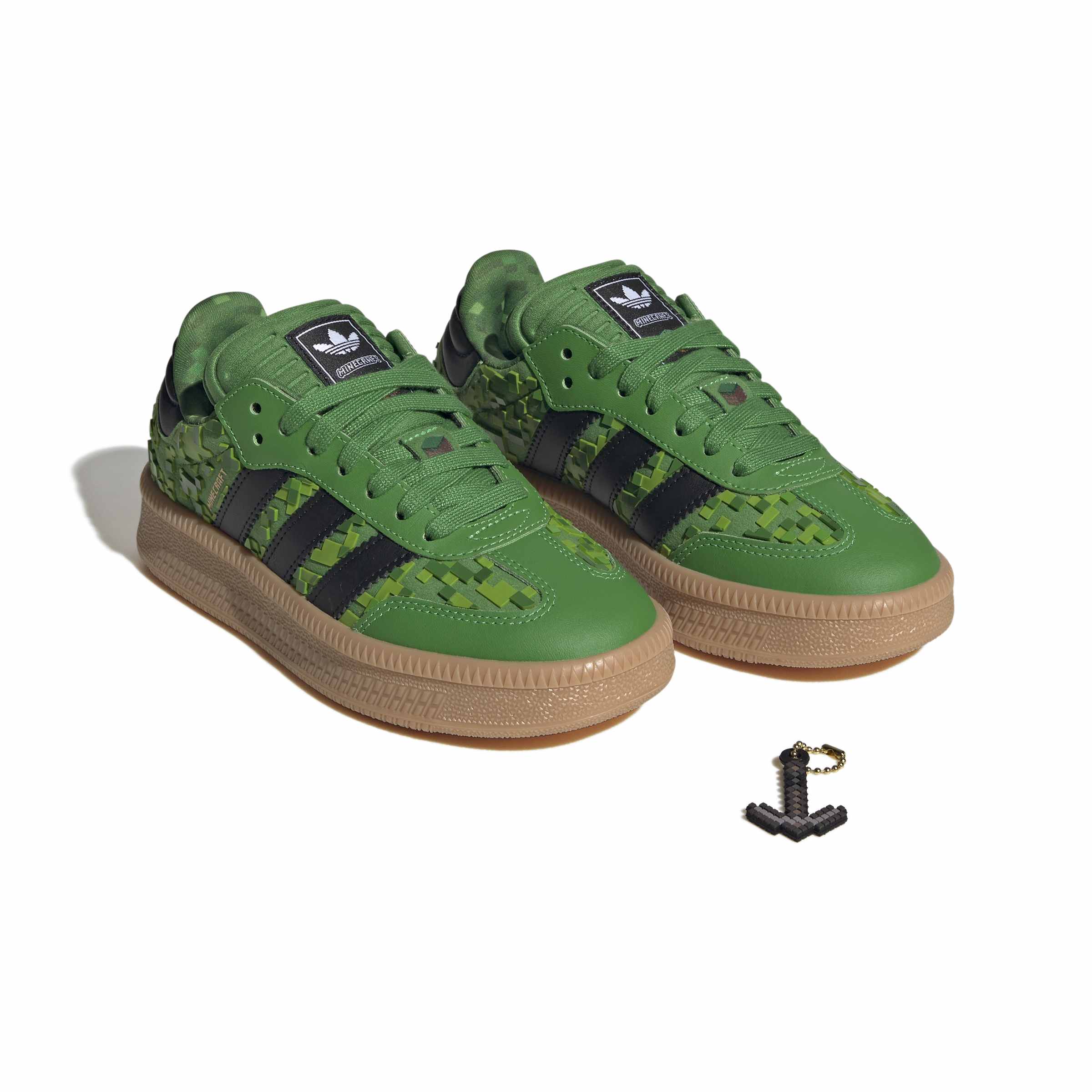 KIDS ADIDAS MINECRAFT SAMBA XLG (GREEN / CORE BLACK / CLOUD WHITE)