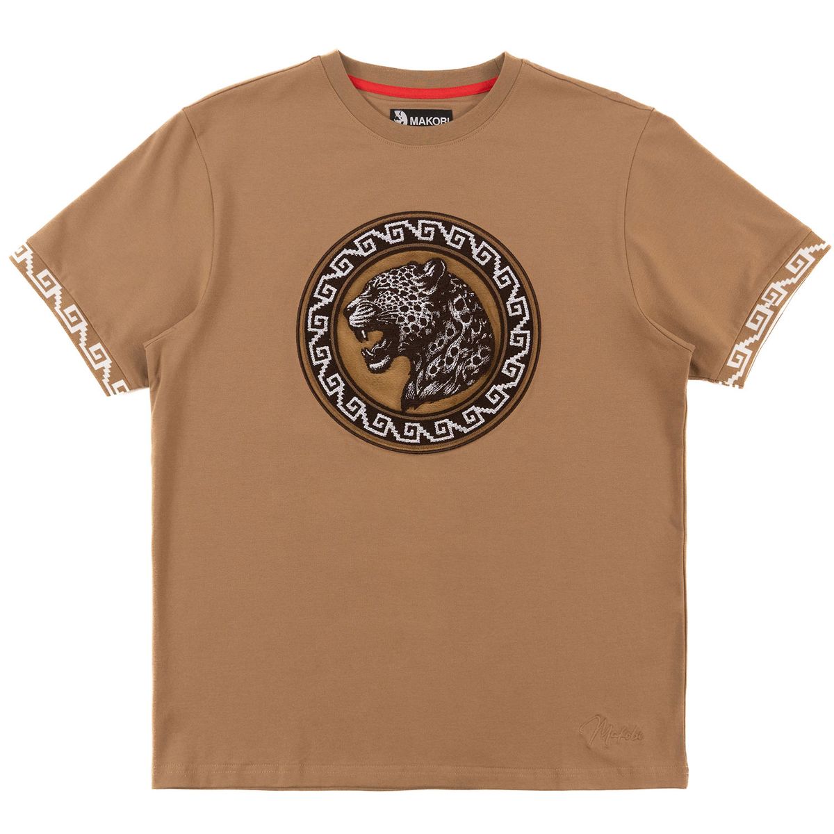 MENS MAKOBI PANTERA T-SHIRT (MOCHA)