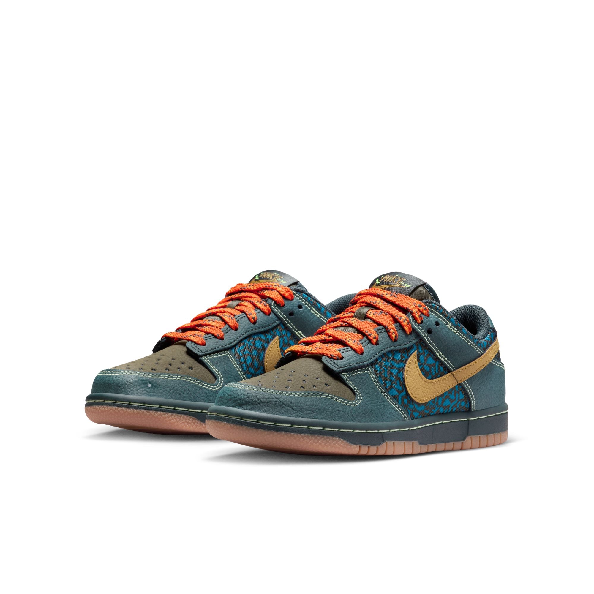 KIDS NIKE DUNK LOW BG (SEAWEED/OCHRE/CARGO KHAKI/GREEN ABYSS)