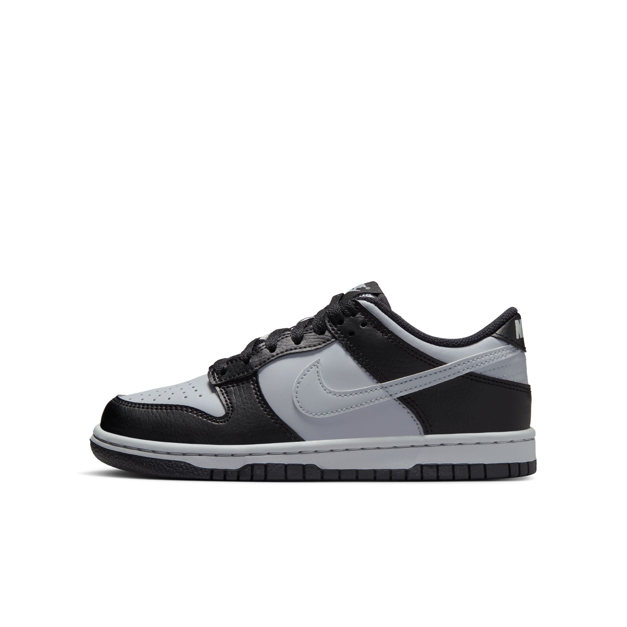 KIDS NIKE DUNK LOW GS (BLACK/WOLF GREY)