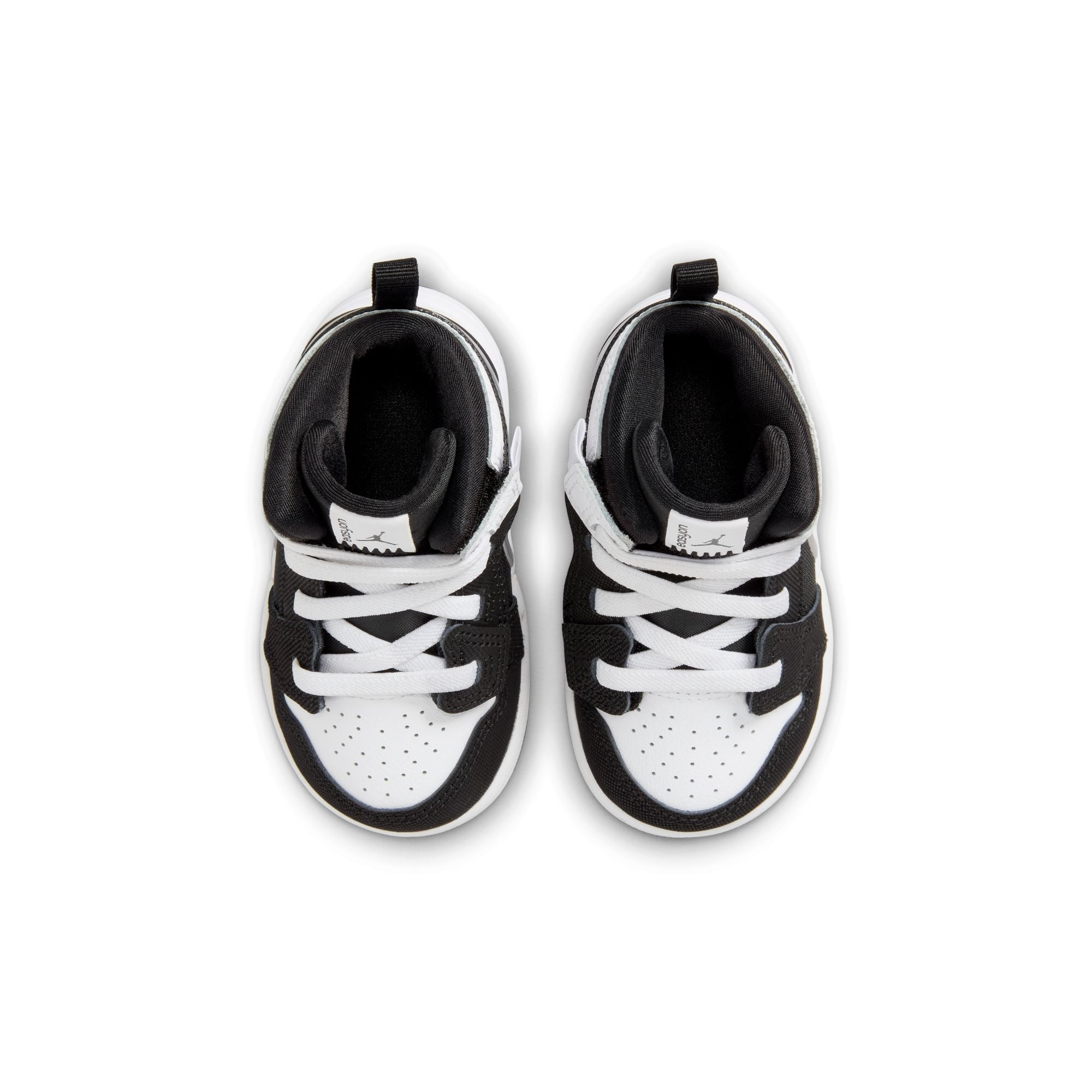 KIDS JORDAN 1 MID RM EASYON TD (BLACK/WHITE)