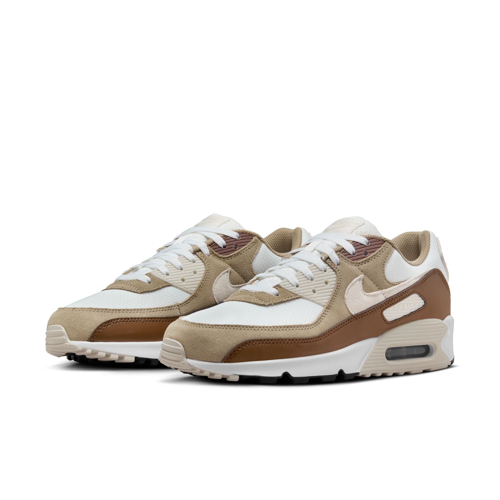 MENS NIKE AIR MAX 90 (SUMMIT WHITE/BLACK/KHAKI)