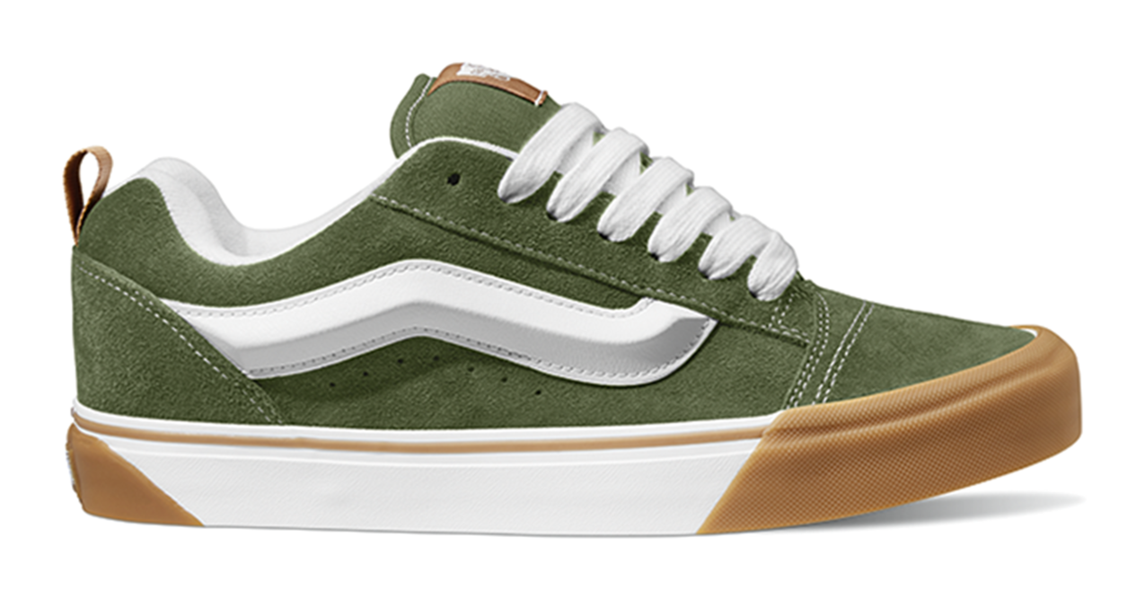 Knu Skool Suede Shoe (Gum Bumper Pesto Green)