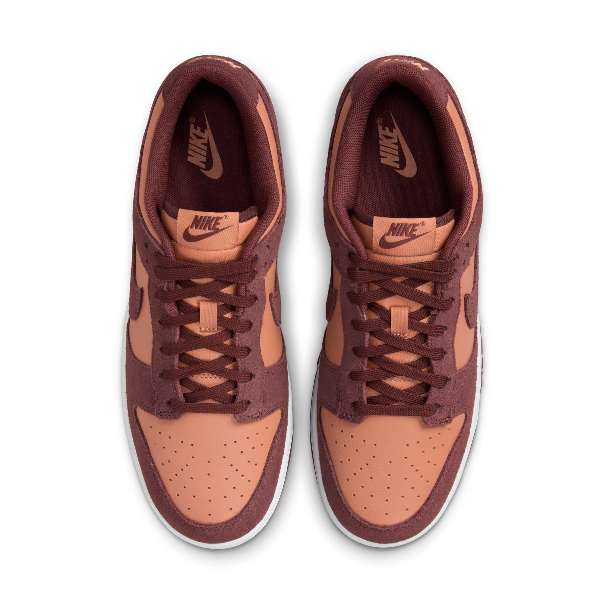 MENS NIKE DUNK LOW RETRO SE (AMBER BROWN/DARK PONY/WHITE)