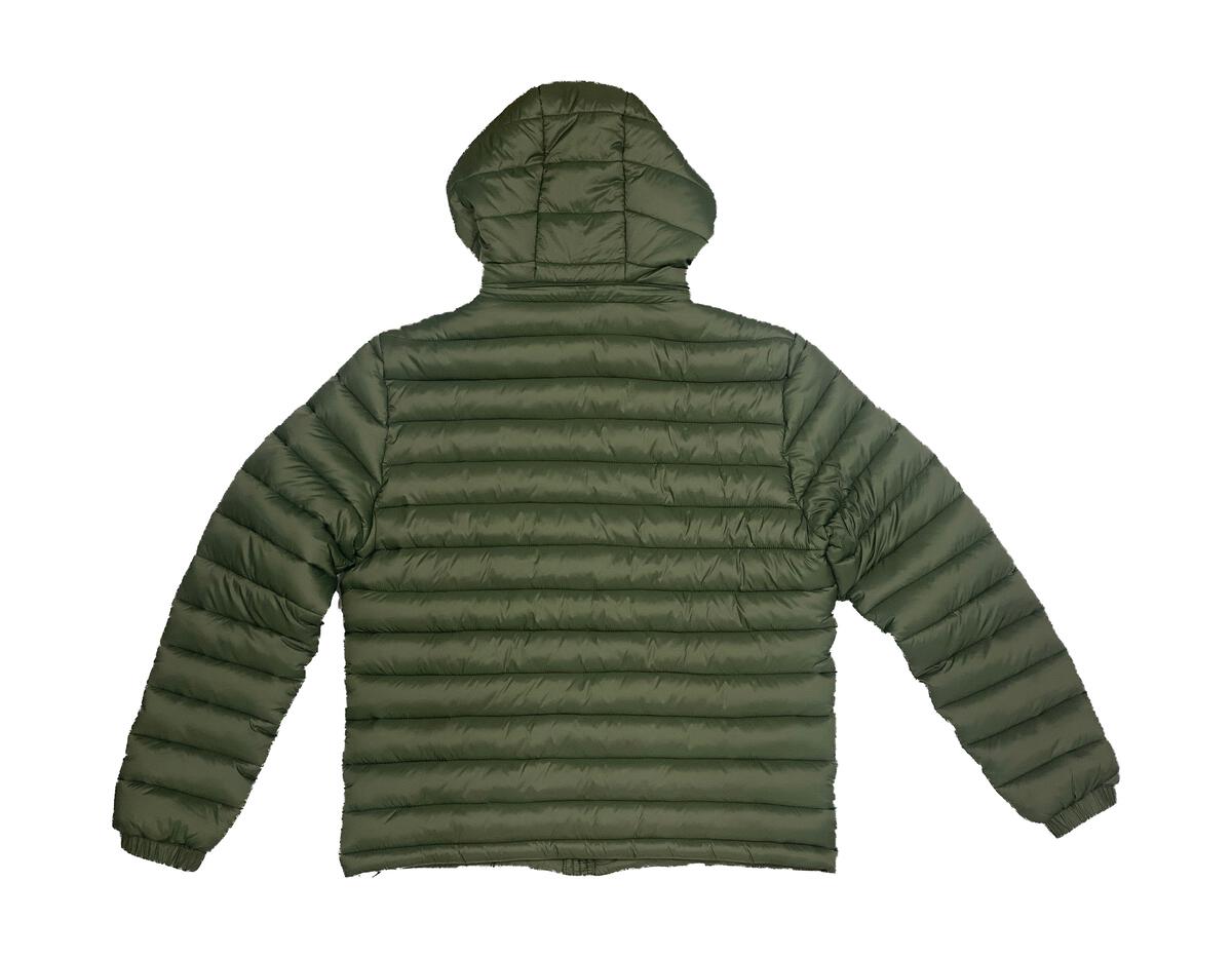 MENS M. SOCIETY DETACHABLE HOODED BUBBLE JACKET (OLIVE)