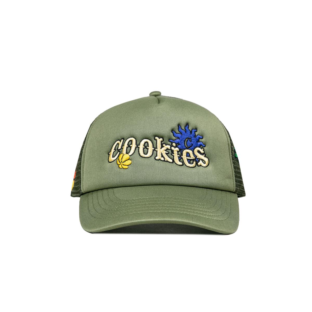 MENS COOKIES GARDEN OF LIFE TRUCKER HAT (FERN GREEN)