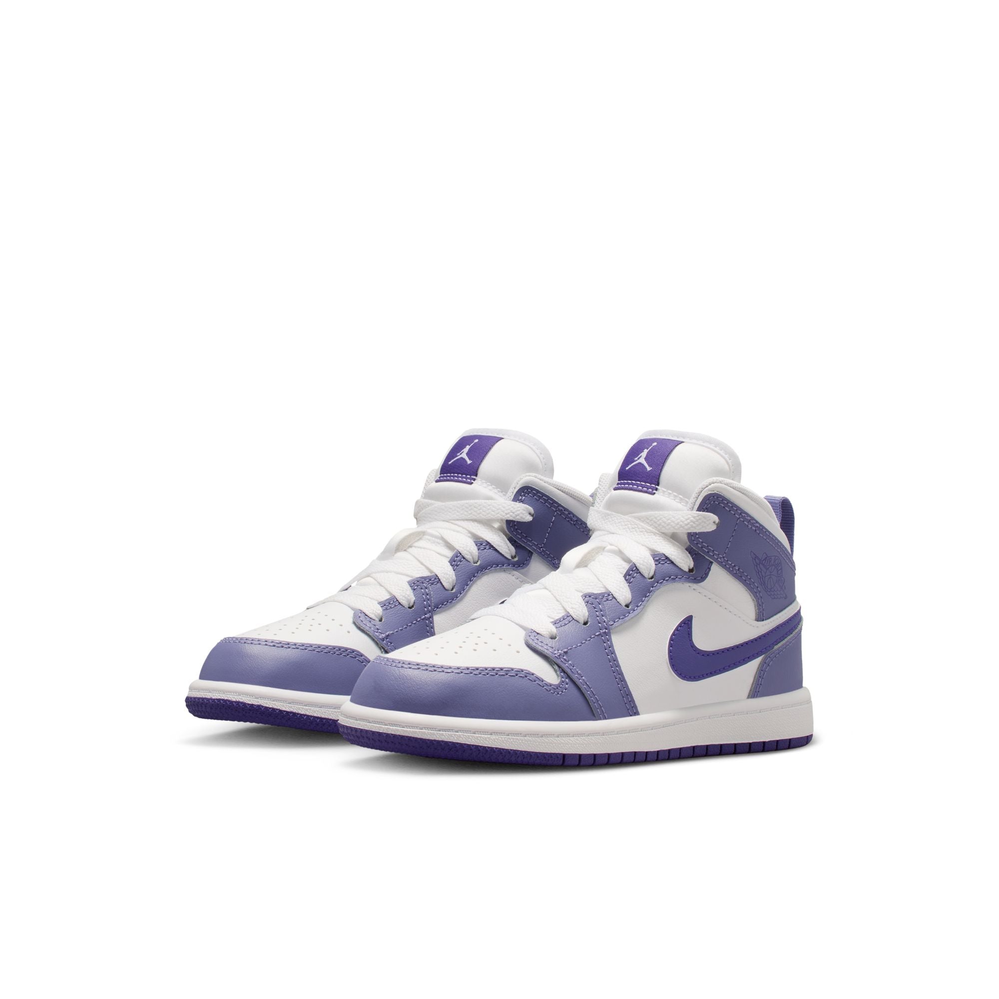 KIDS JORDAN 1 MID PS (DUSTY AMETHYST/COURT PURPLE/WHITE)