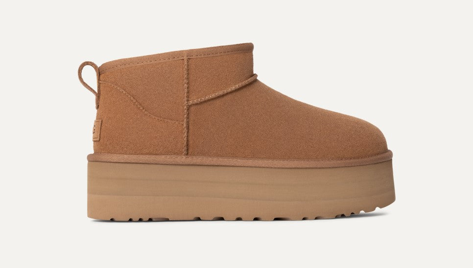 WOMENS UGG CLASSIC ULTRA MINI PLATFORM (CHESTNUT)