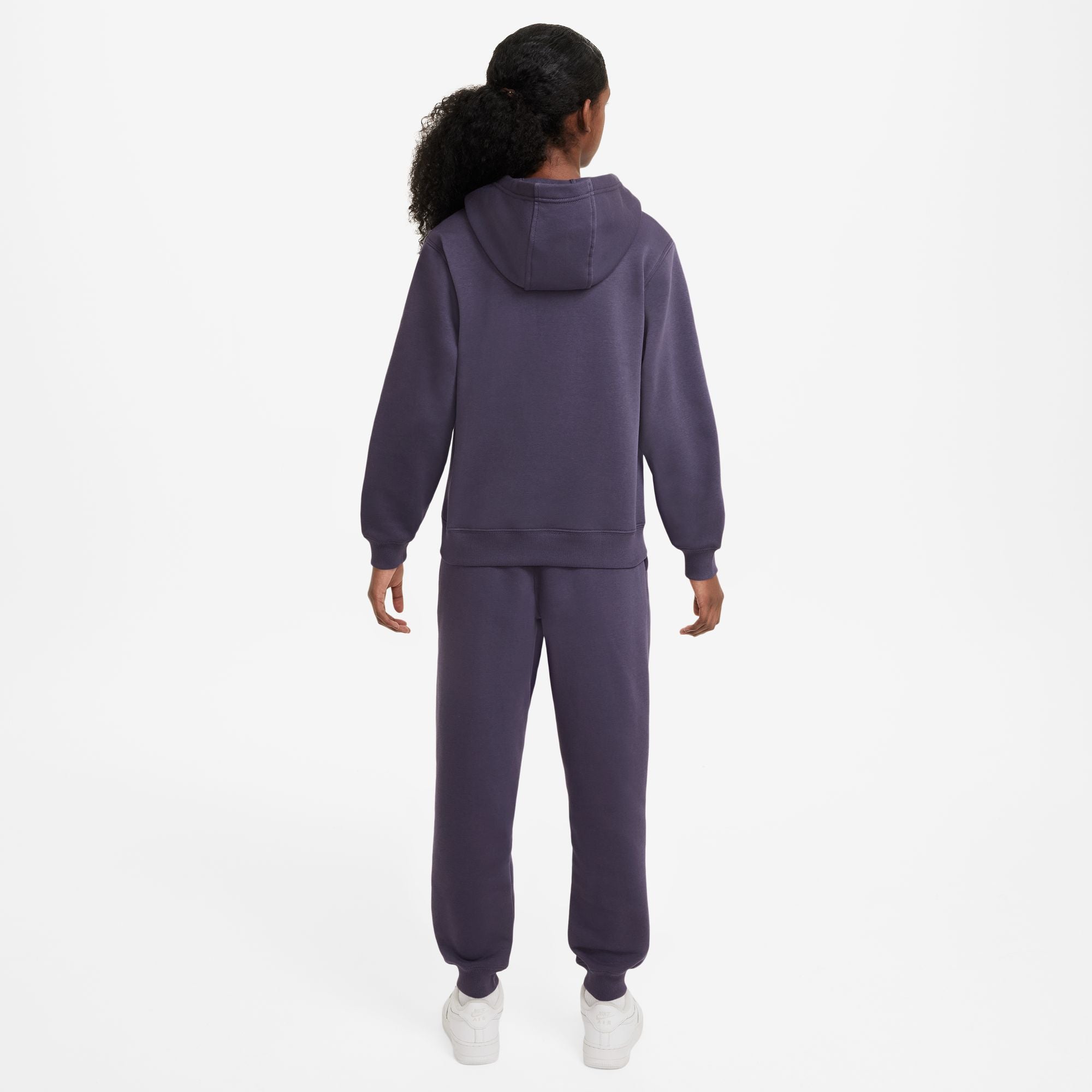 KIDS NSW CLUB FLC FZ TRACKSUIT (DARK RAISIN/WHITE)