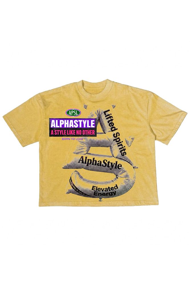MENS ALPHA STYLE WEM SHIRT (YELLOW)