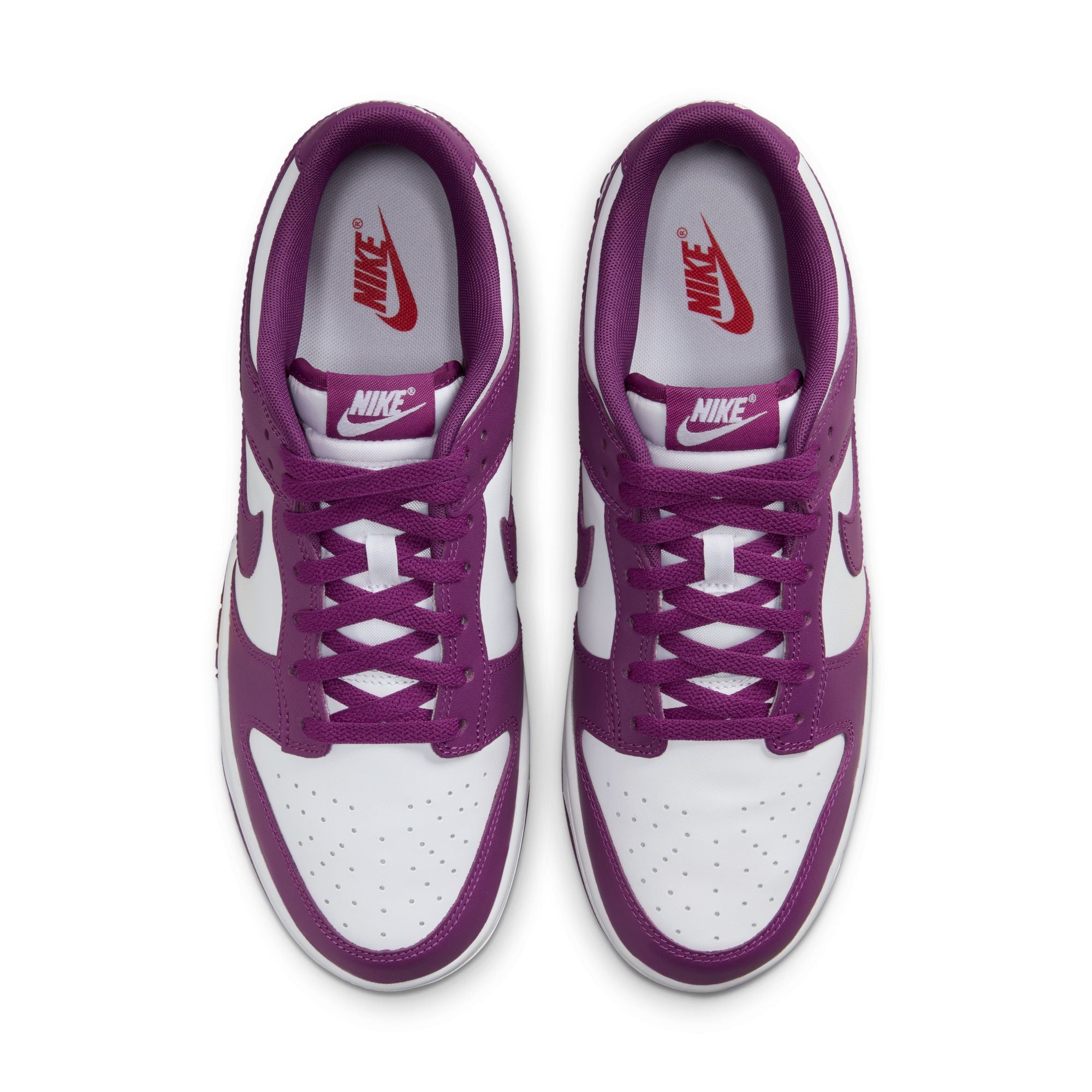 MENS NIKE DUNK LOW RETRO (WHITE/VIOTECH)