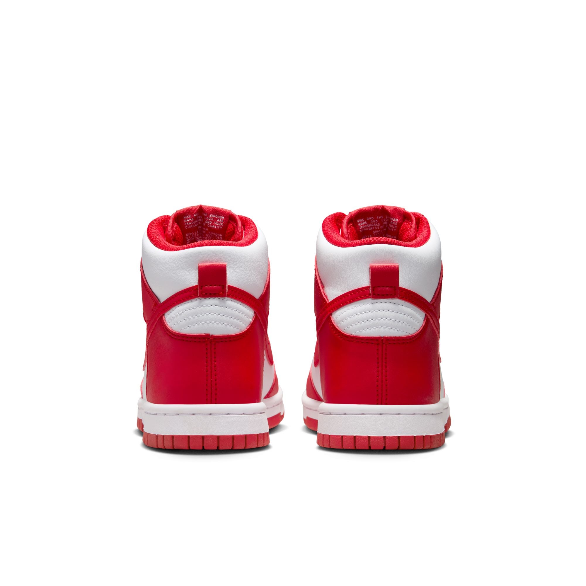 KIDS NIKE DUNK HIGH GS (WHITE/UNIVERSITY RED)