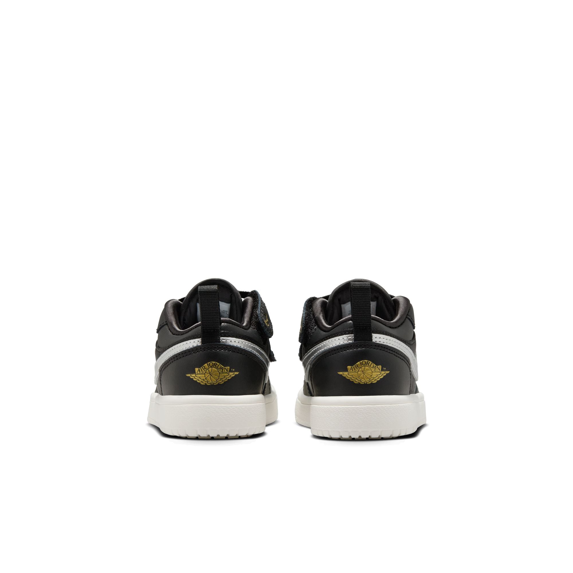 KIDS JORDAN 1 LOW ALT SE PS (BLACK/METALLIC SILVER/SAIL/METALLIC GOLD)