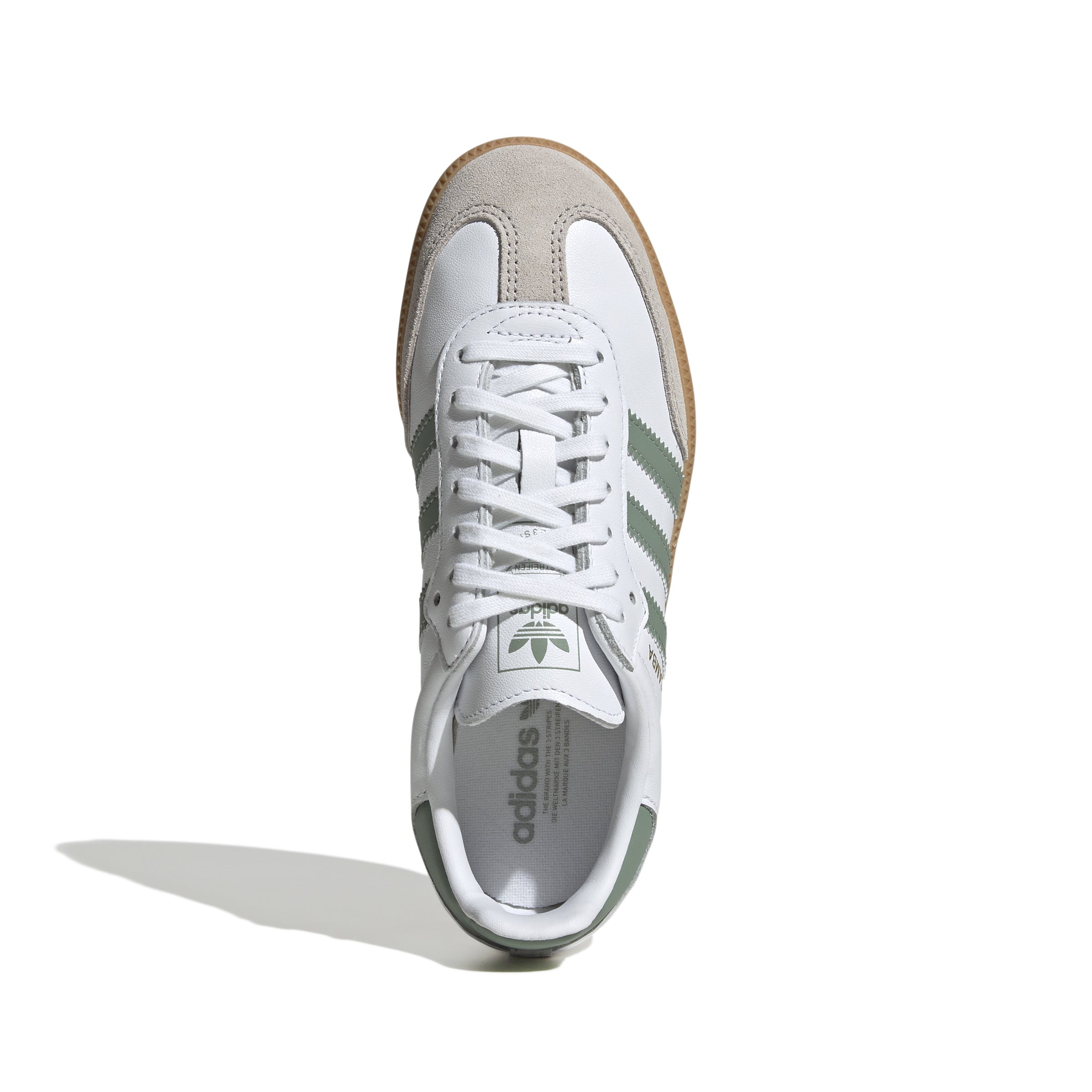 KIDS ADIDAS SAMBA OG J (WHITE/GREEN/GUM)