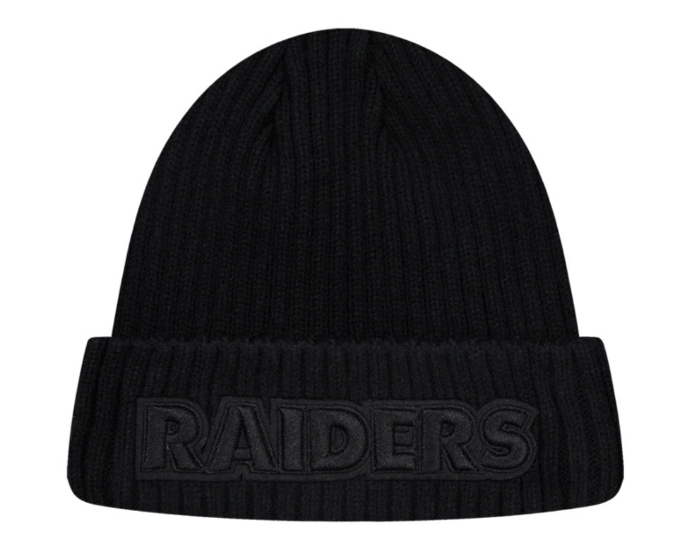 PRO STANDARD LAS VEGAS RAIDERS NEUTRAL BEANIE (BLACK)