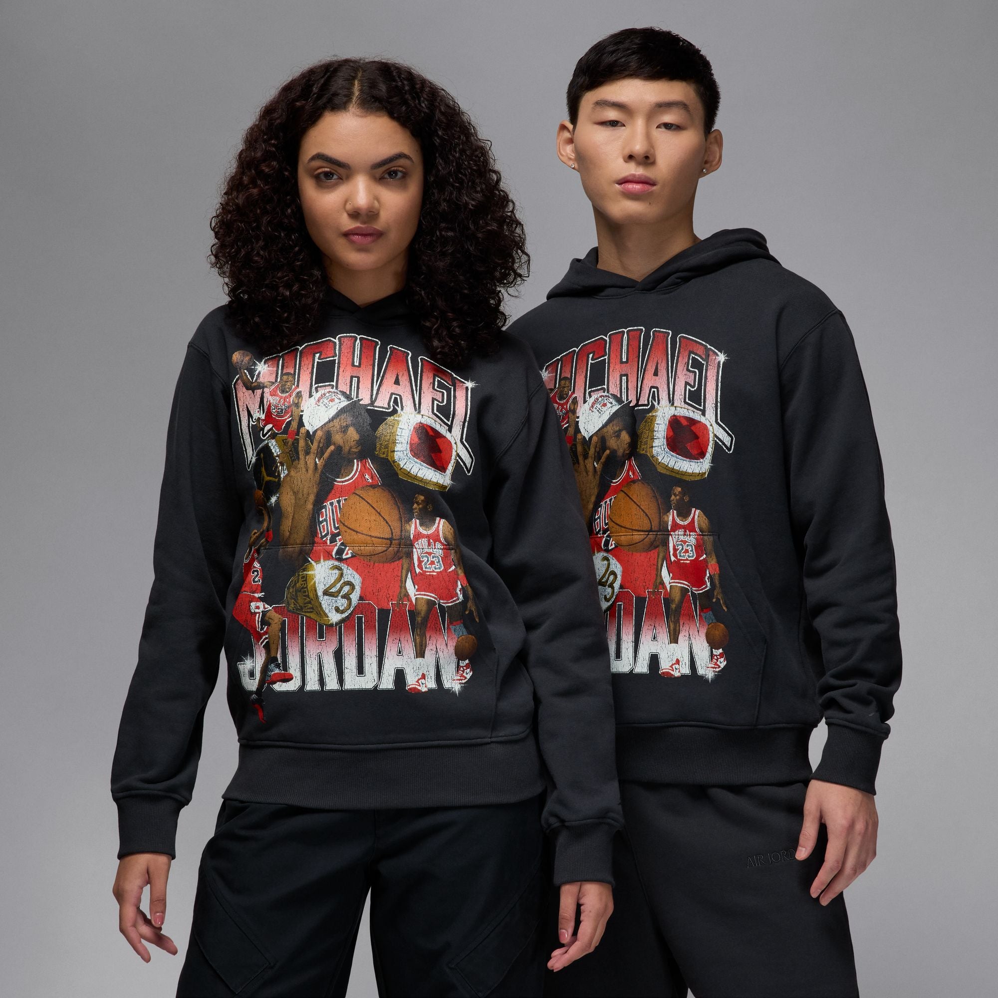 MENS JORDAN GRAPHIC PULLOVER HOODIE (OFF NOIR)