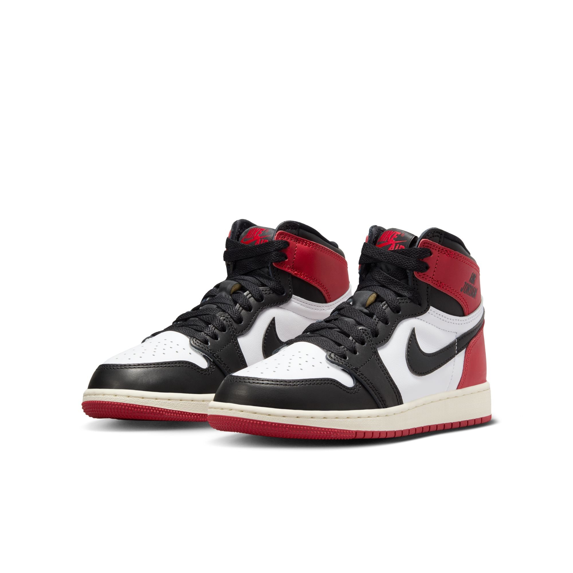 KIDS AIR JORDAN 1 RETRO HIGH OG GS (BLACK TOE REIMAGINED)