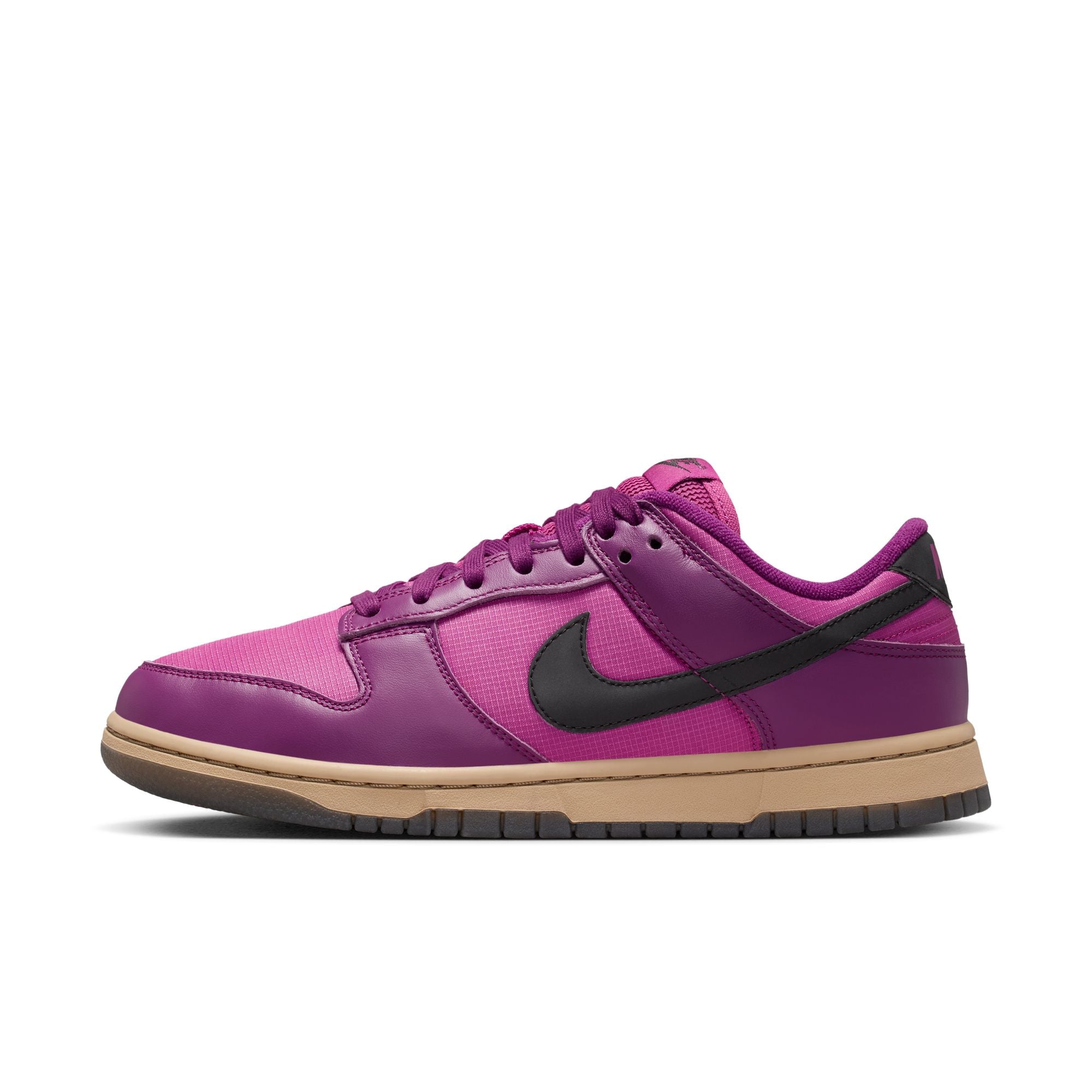 WOMENS NIKE DUNK LOW (VIOTECH/BLACK/HOT FUCHSIA/KHAKI)