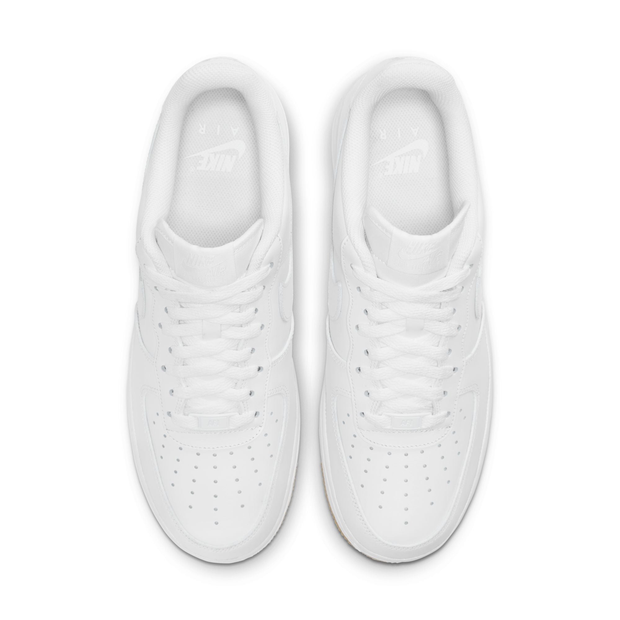 MENS NIKE AIR FORCE 1 '07 (WHITE/GUM)