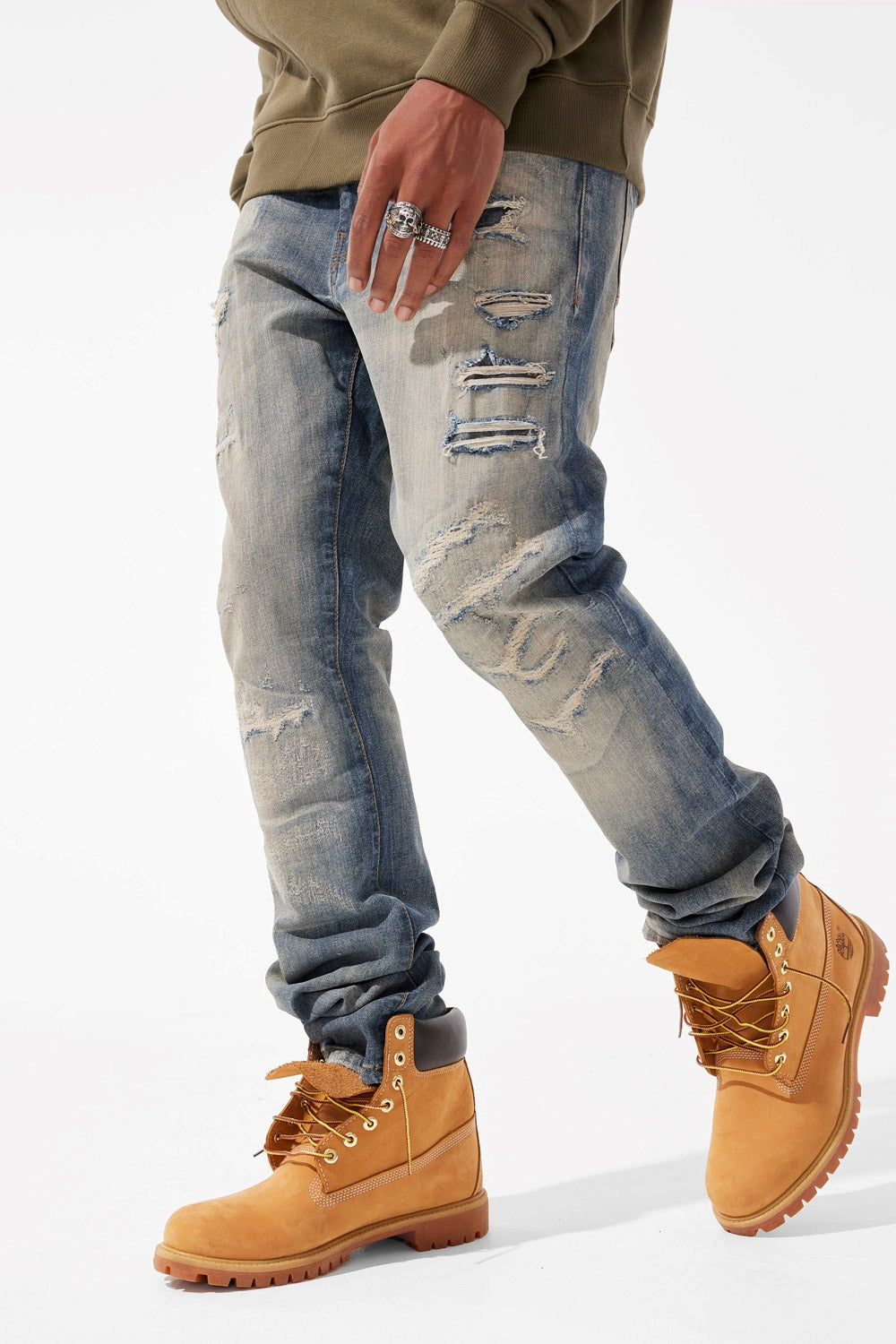 MENS JORDAN CRAIG COLLINS FIT REVELATION DENIM (DESERT STORM)