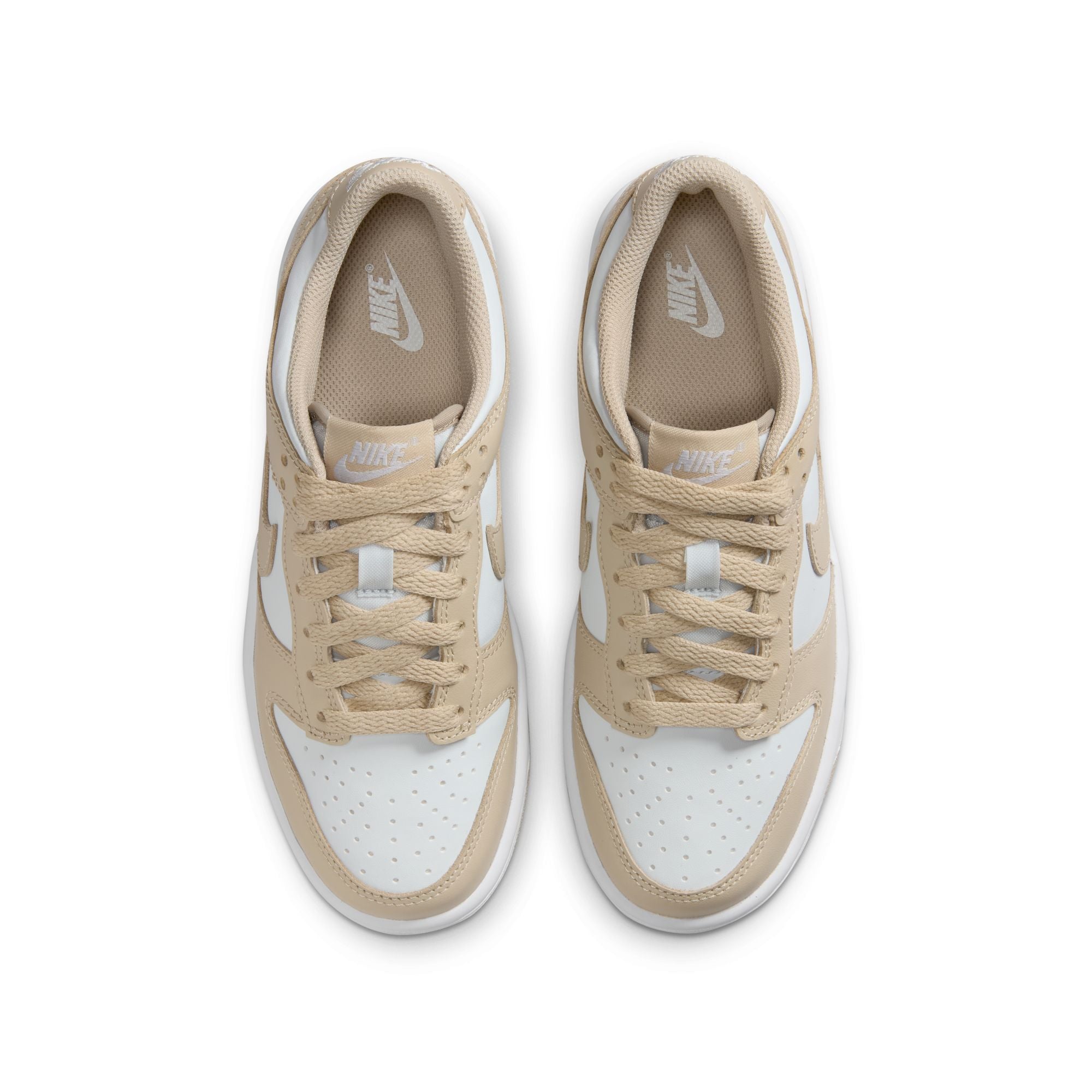 KIDS NIKE DUNK LOW GS (DESERT KHAKI/PURE PLATINUM)