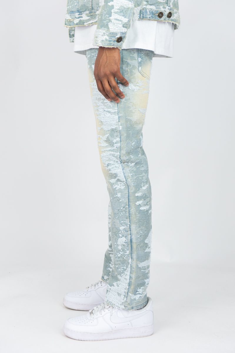 MENS R3BEL DENIM DENIM JACQUARD PANT (VINTAGE)