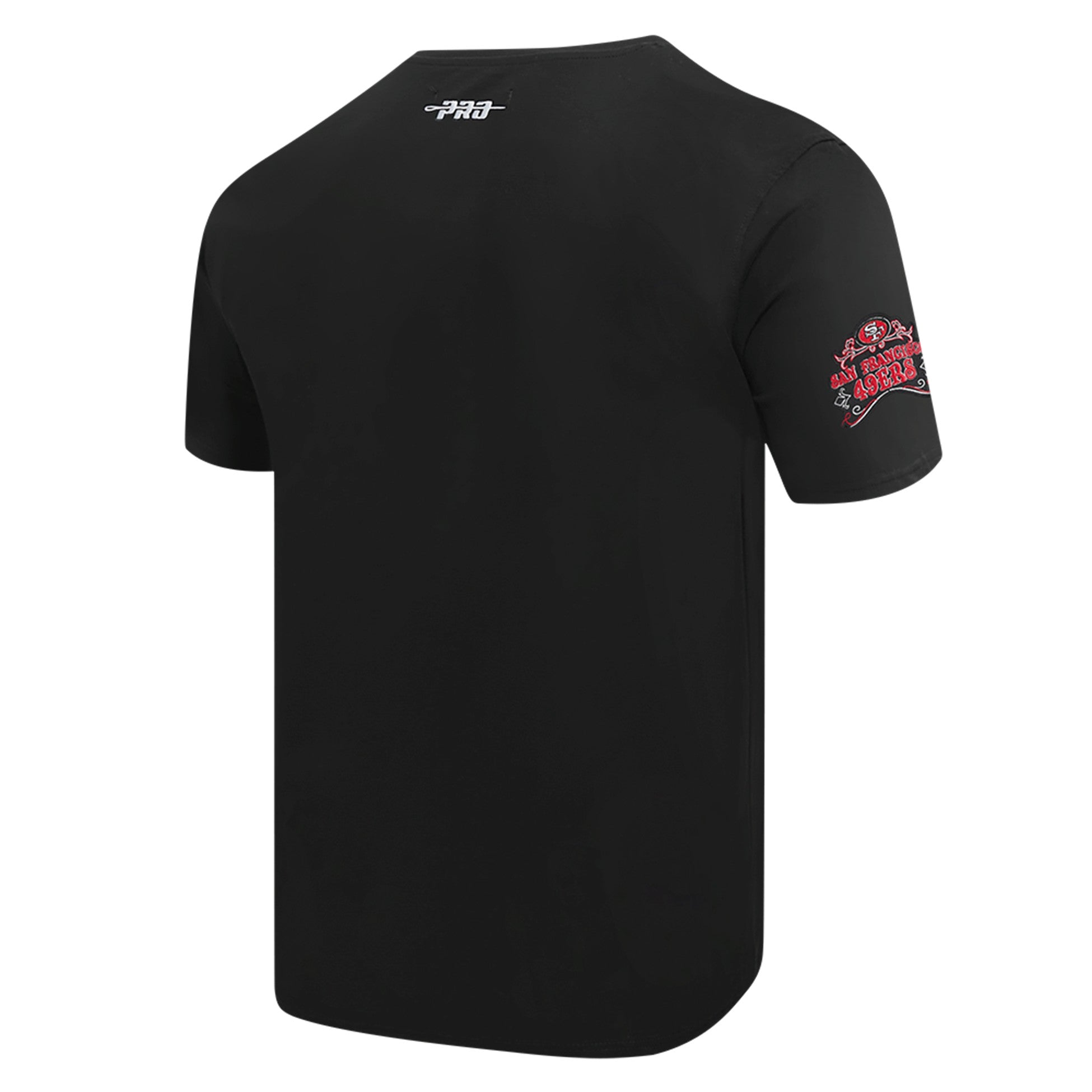 MENS PRO STANDARD SAN FRANCISCO 49ERS REBEL ATHLETICS STACKED LOGO M SJ SHIRT (BLACK)