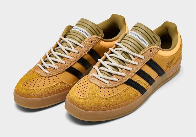 BAD BUNNY X MENS ADIDAS GAZELLE INDOOR (SOLAR GOLD / CORE BLACK)