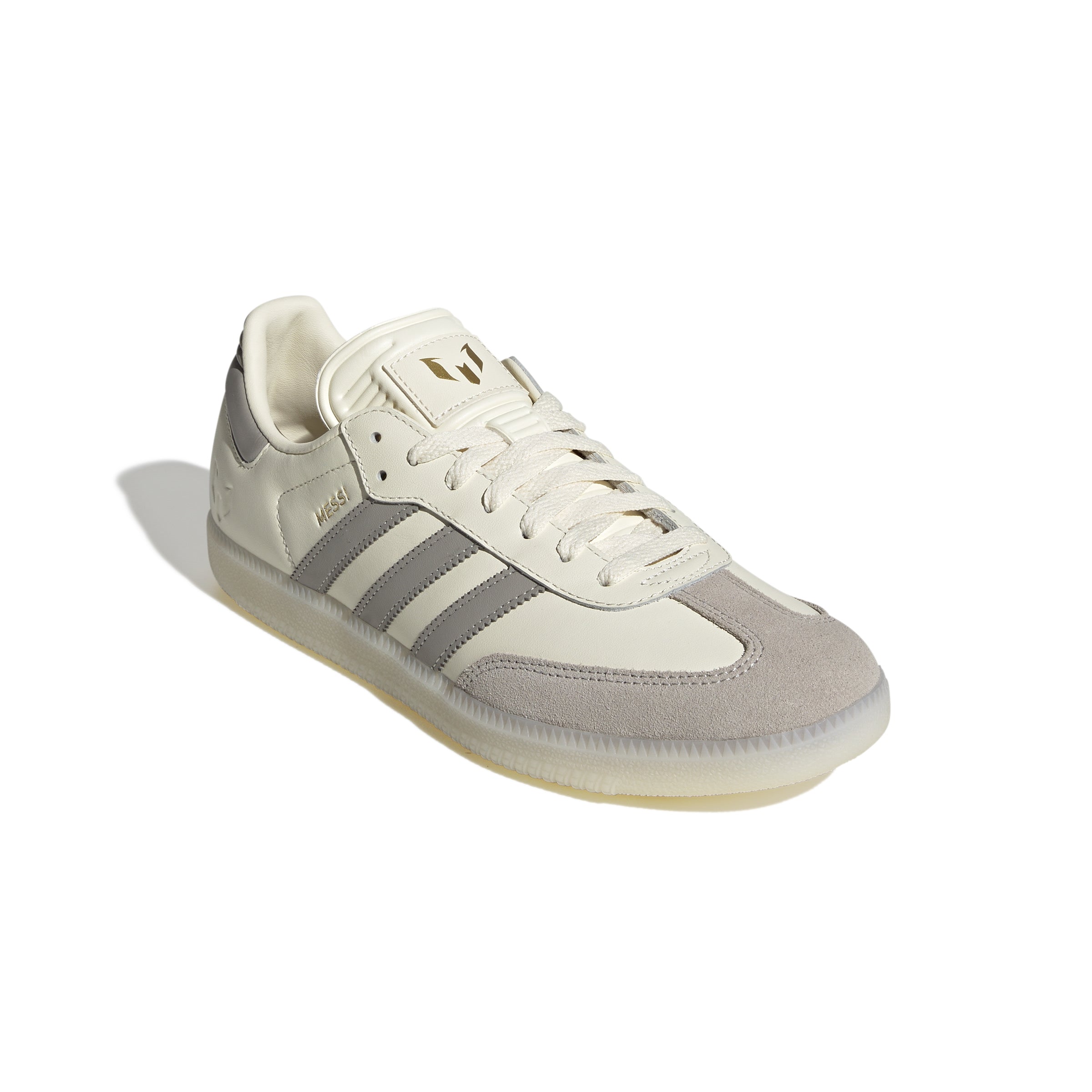 MENS ADIDAS SAMBA MESSI (CREAM WHITE / LIGHT BROWN / GOLD METALLIC)