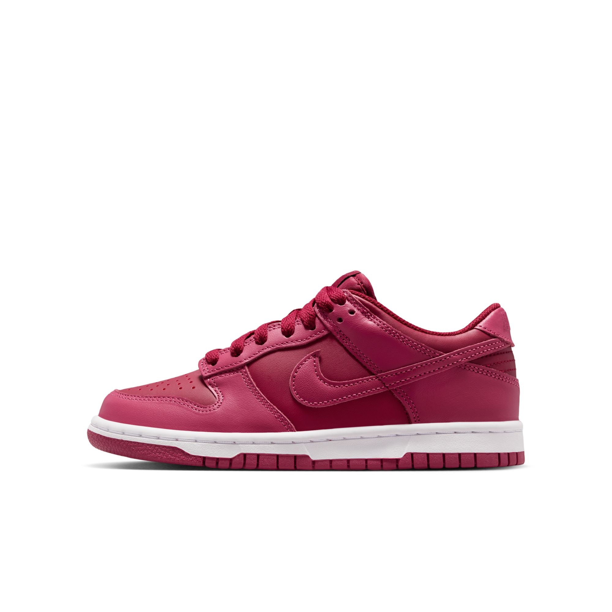 KIDS NIKE DUNK LOW GS (TEAM RED/SWEET BEET/WHITE)