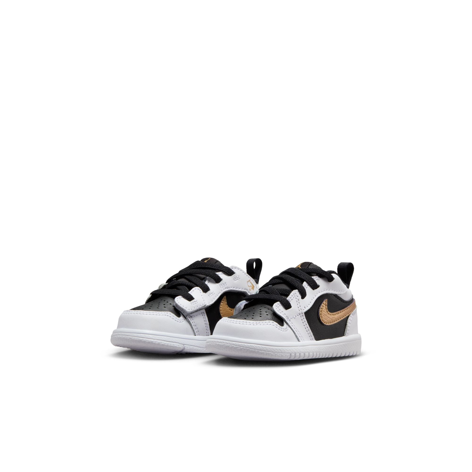 KIDS JORDAN 1 LOW ALT TD (WHITE/METALLIC GOLD/BLACK)