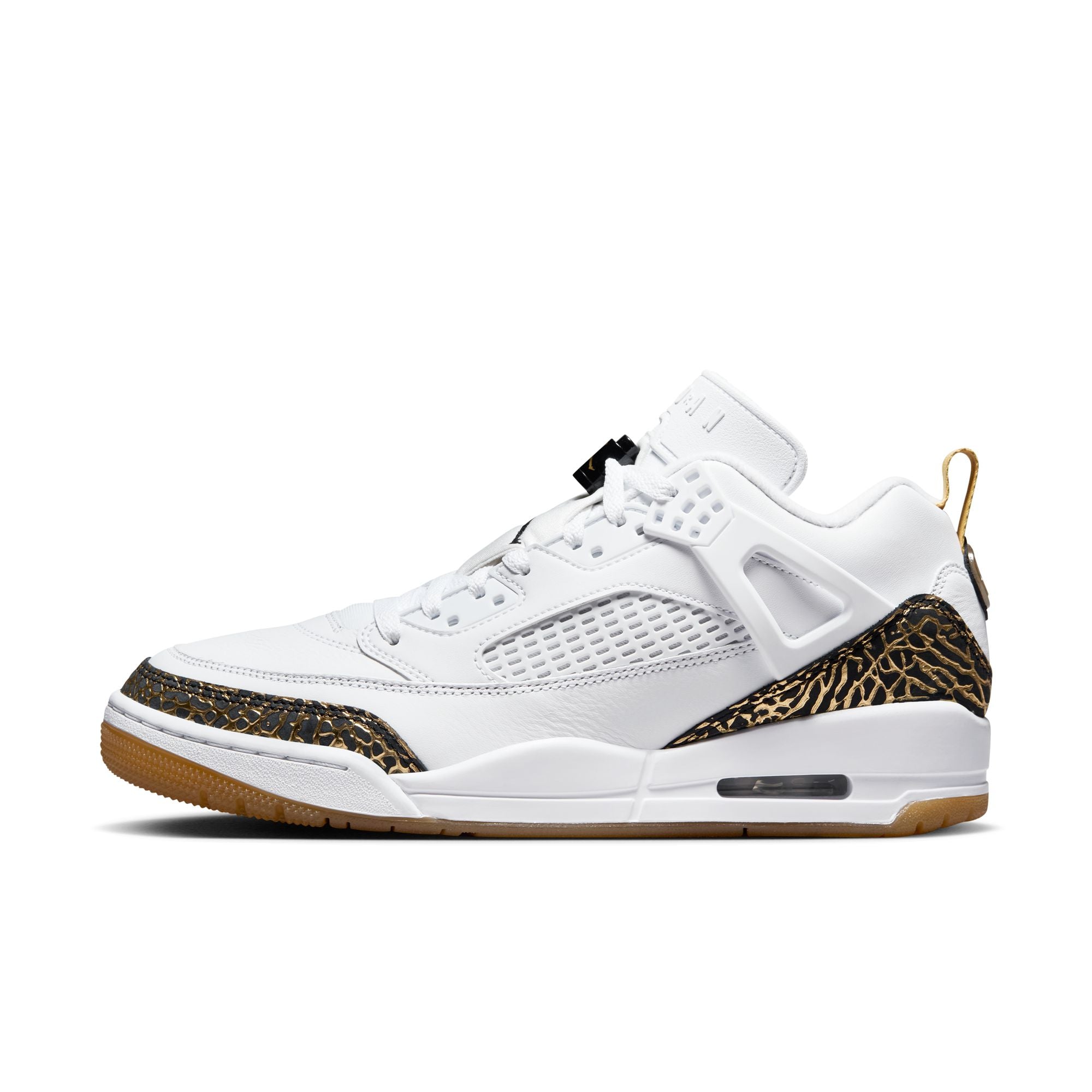 MENS JORDAN SPIZIKE LOW (WHITE/BLACK/METALLIC GOLD)