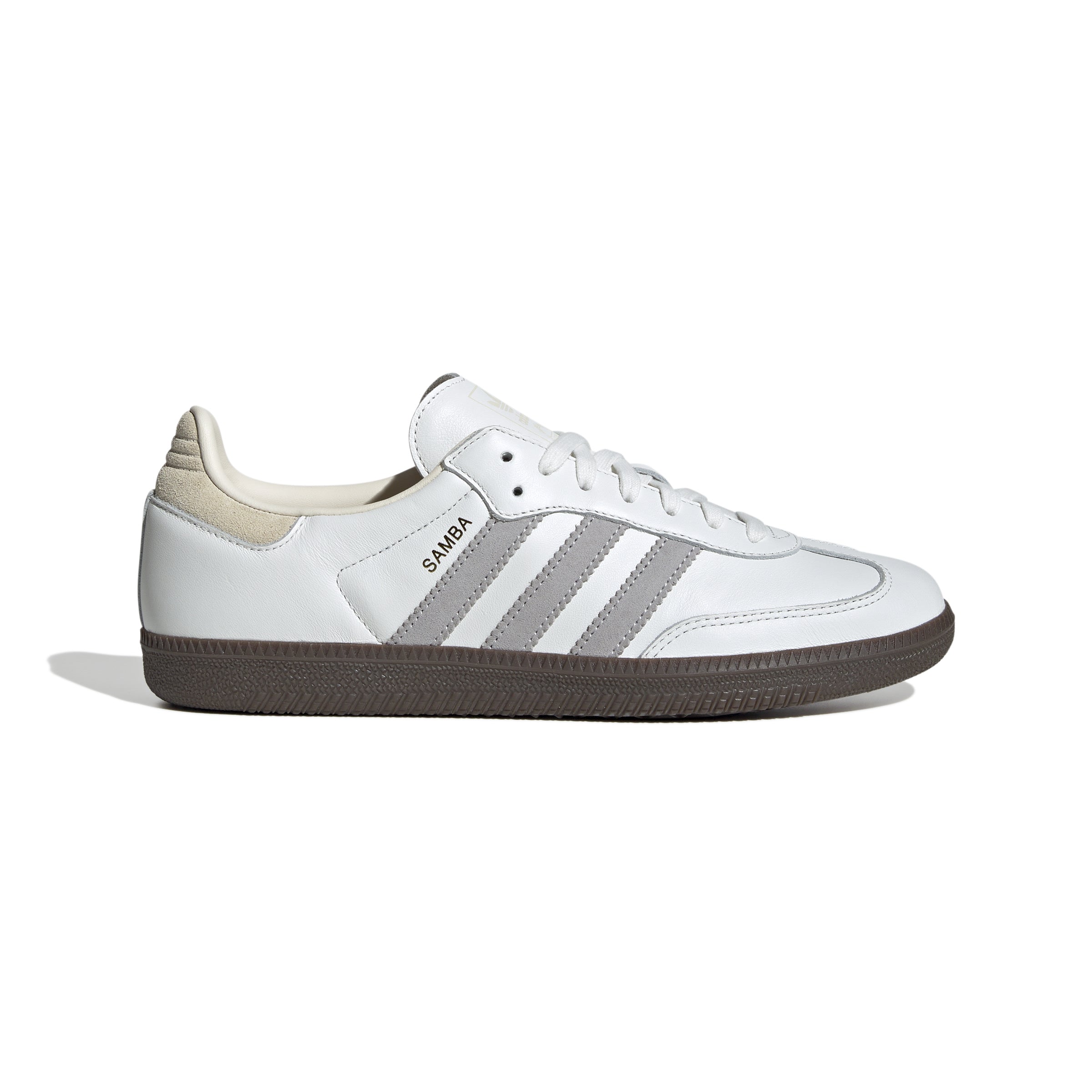 MENS ADIDAS SAMBA OG (CORE WHITE / GREY TWO / CREAM WHITE)